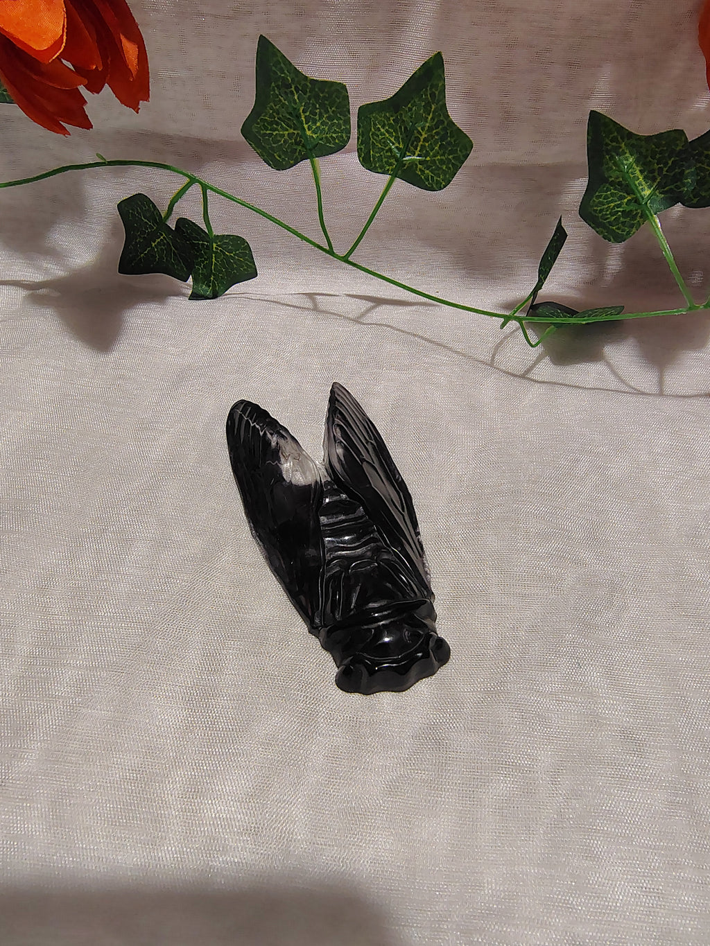 Cigale décorative en résine époxy fait main – Objet de décoration artisanale