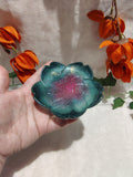 Vide-poche / Porte-savon lotus en résine époxy fait main – Déco zen artisanale