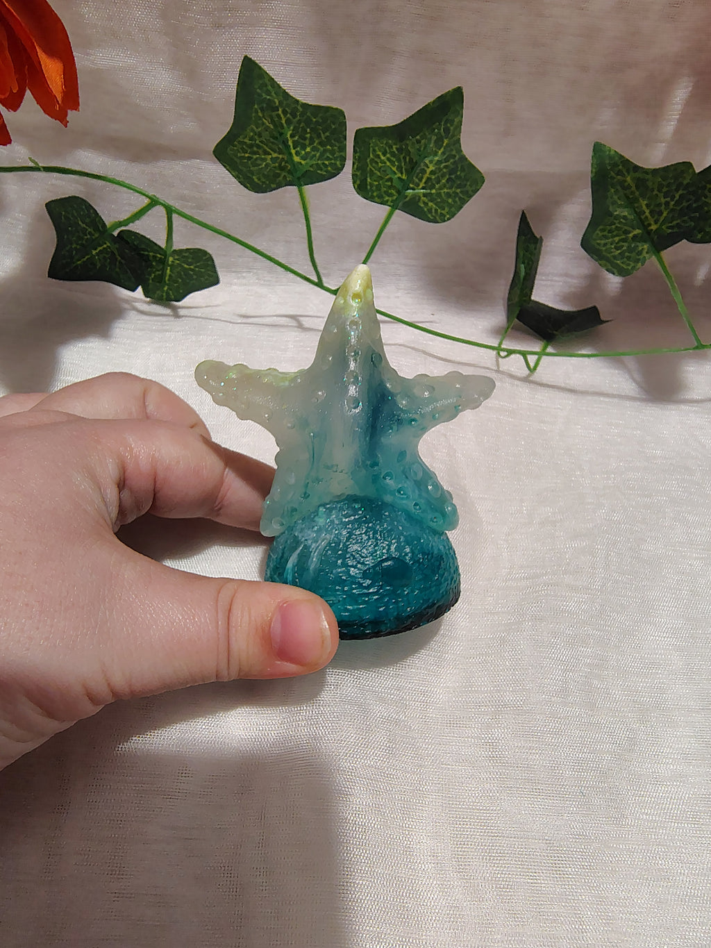 Étoile de mer décorative en résine époxy fait main – Objet de décoration artisanale
