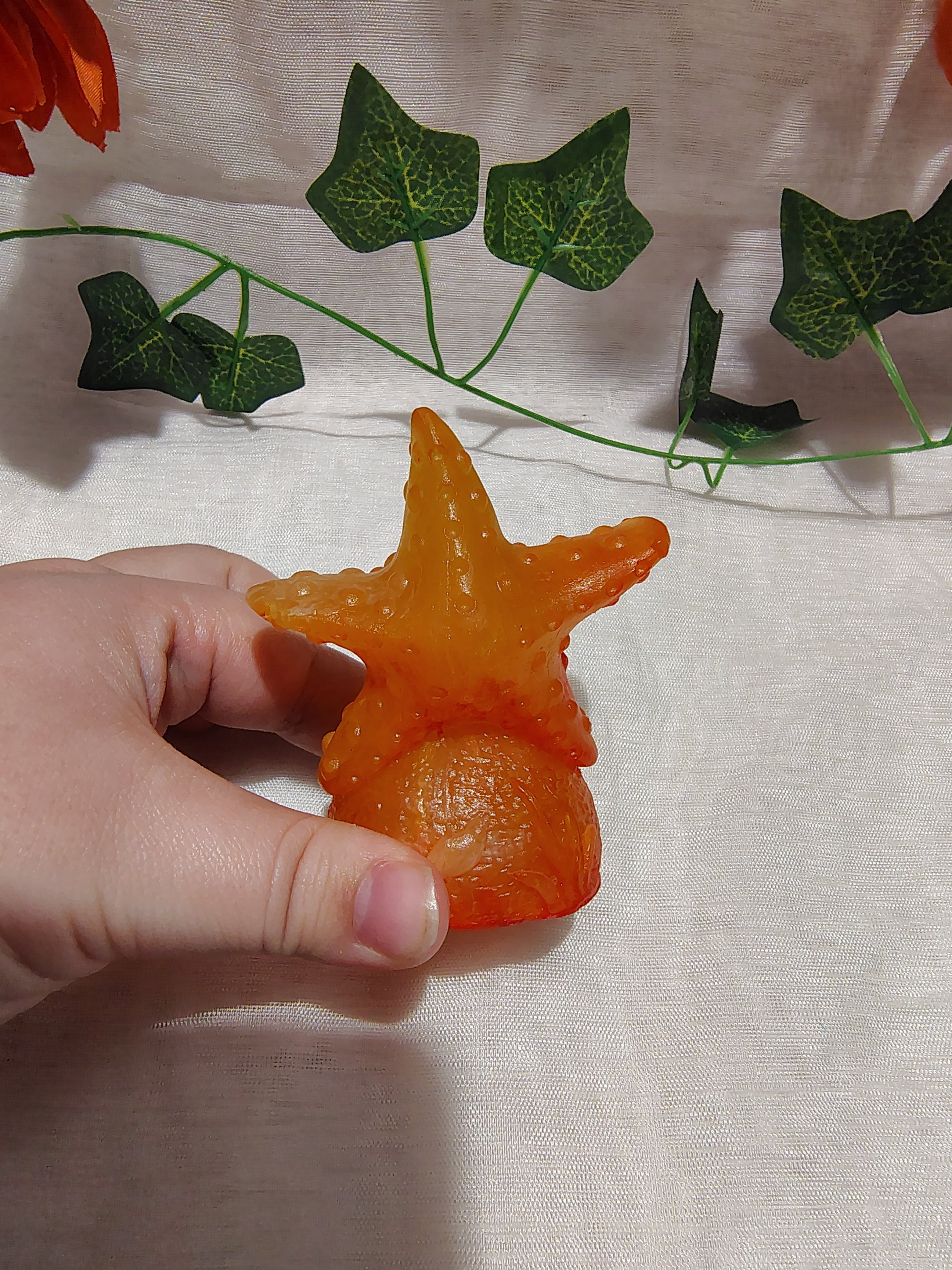 Étoile de mer décorative en résine époxy fait main – Objet de décoration artisanale
