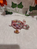 Tortue décorative en résine époxy fait main – Objet de décoration zen et artisanal