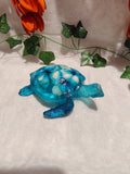 Tortue décorative en résine époxy fait main – Objet de décoration artisanale