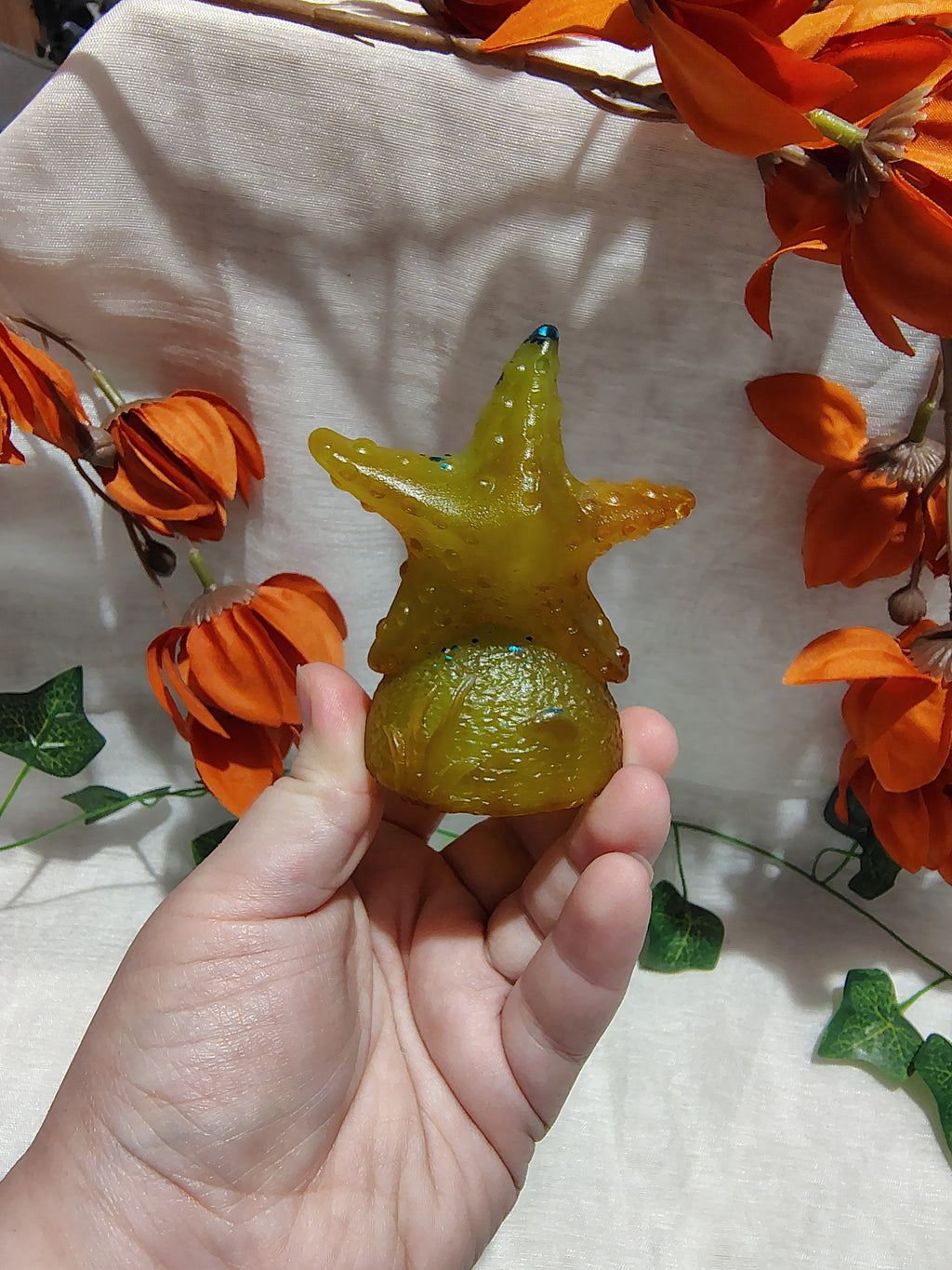 Étoile de mer décorative en résine époxy fait main – Objet de décoration artisanale