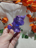 Licorne décorative en résine époxy fait main – Objet de décoration féérique artisanal