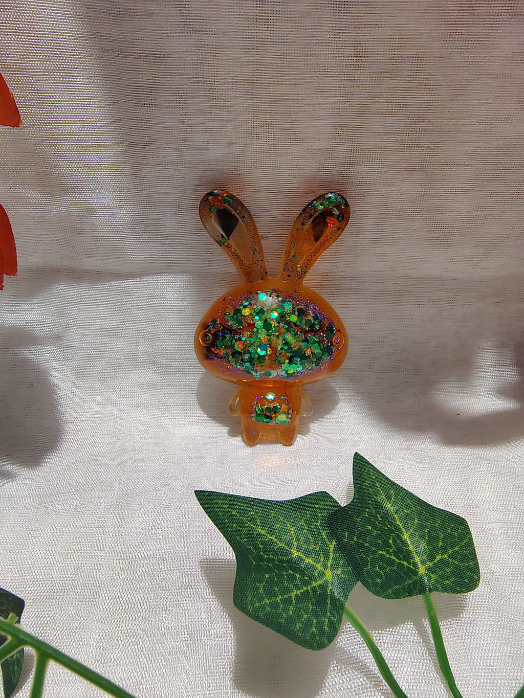 Magnet frigo lapin en résine époxy fait main – Accessoire décoratif original