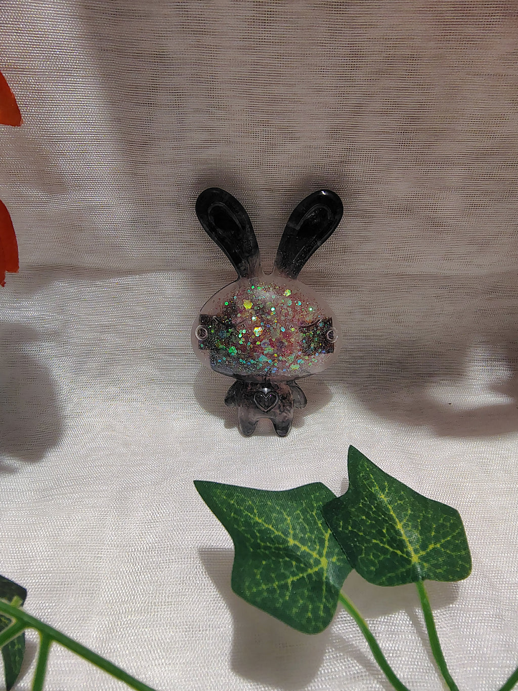 Magnet frigo lapin en résine époxy fait main – Accessoire décoratif original