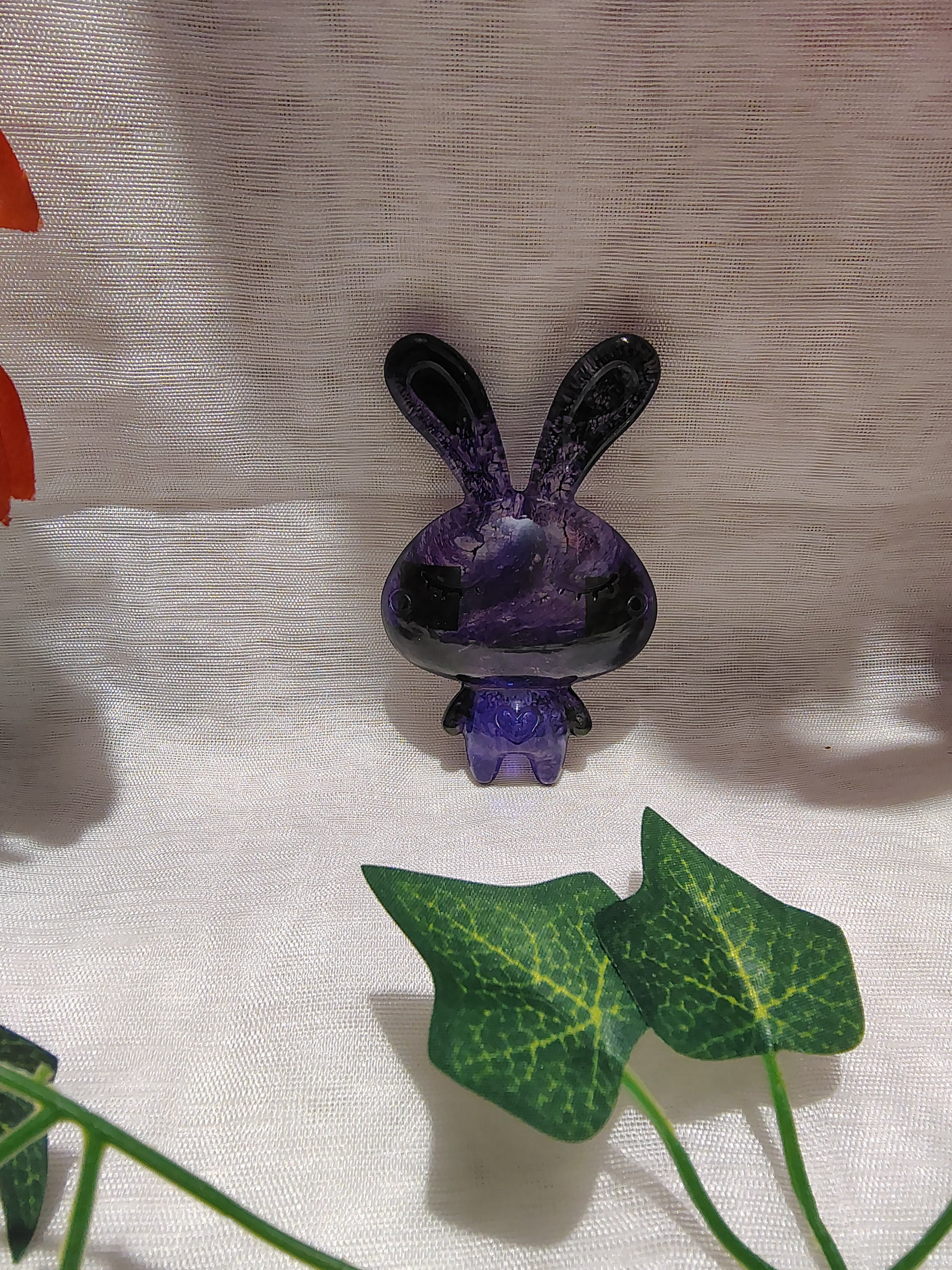 Magnet frigo lapin en résine époxy fait main – Accessoire décoratif original