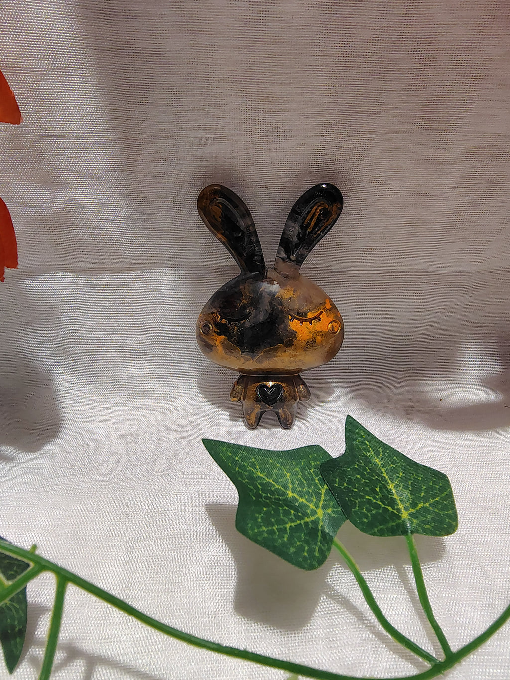 Magnet frigo lapin en résine époxy fait main – Accessoire décoratif original