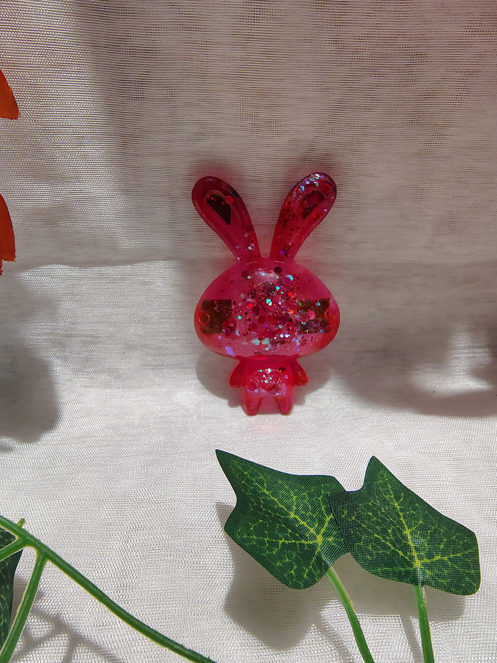 Magnet frigo lapin en résine époxy fait main – Accessoire décoratif original
