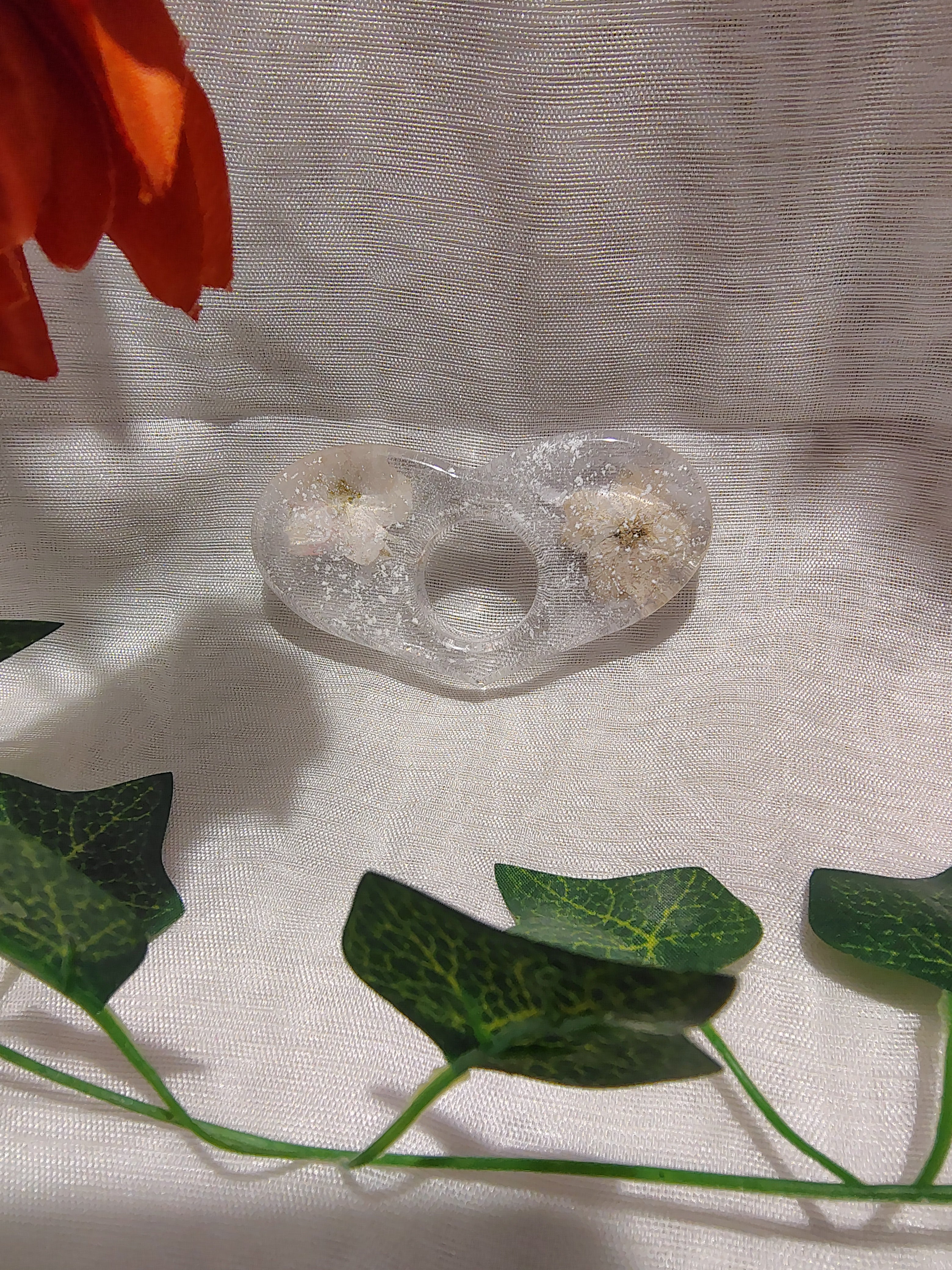 Bague de lecture en résine époxy fait main – Accessoire de lecture confortable et élégant