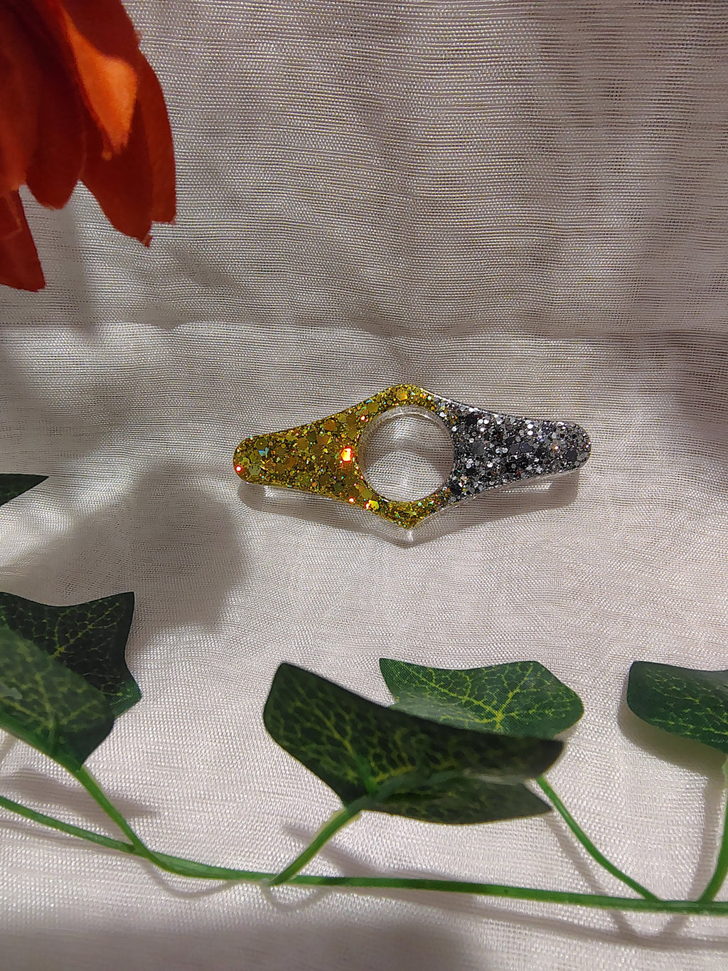 Bague de lecture en résine époxy fait main – Accessoire de lecture confortable et élégant