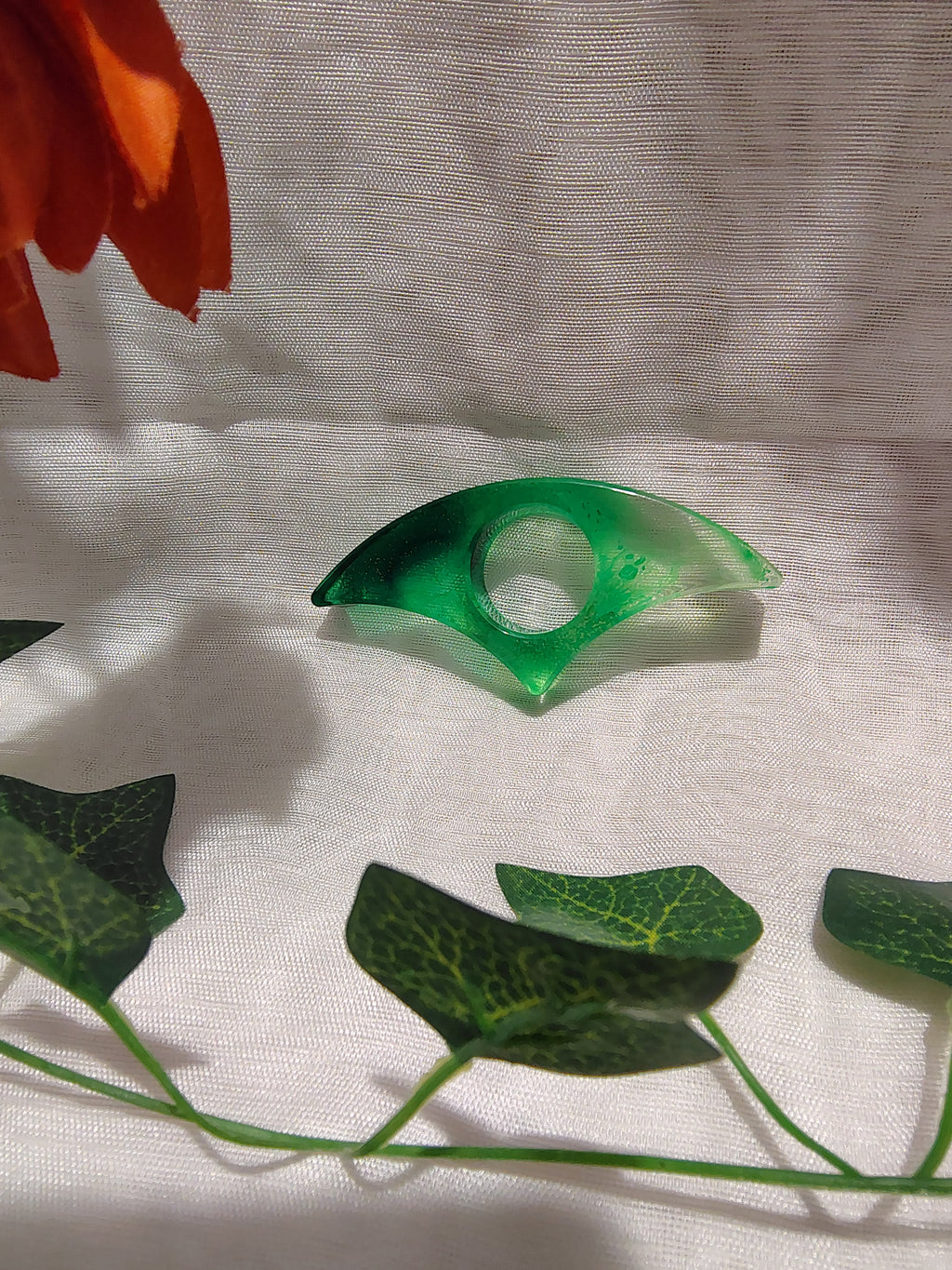 Bague de lecture en résine époxy fait main – Accessoire de lecture confortable et élégant