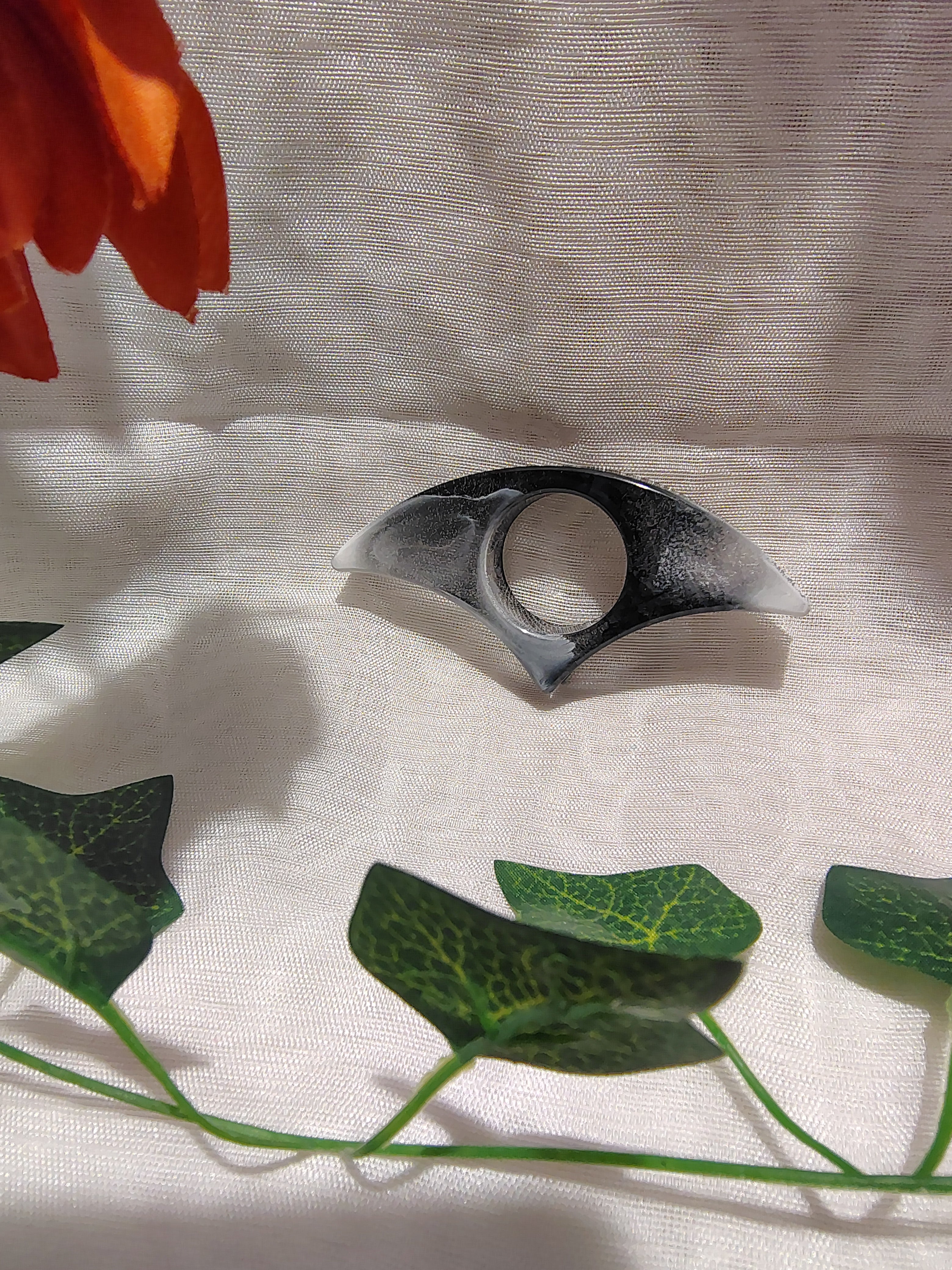 Bague de lecture en résine époxy fait main – Accessoire de lecture confortable et élégant