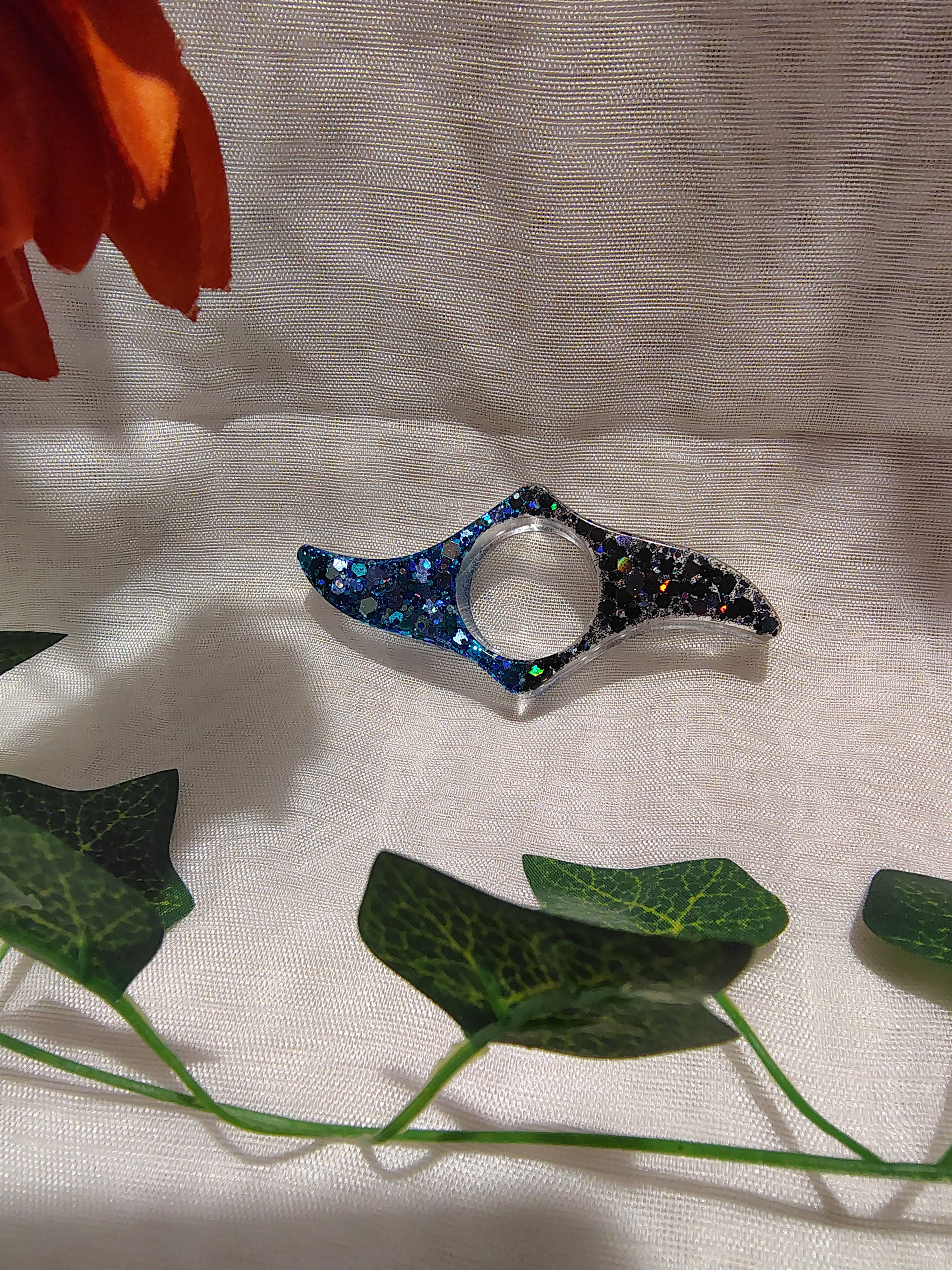 Bague de lecture en résine époxy fait main – Accessoire de lecture confortable et élégant