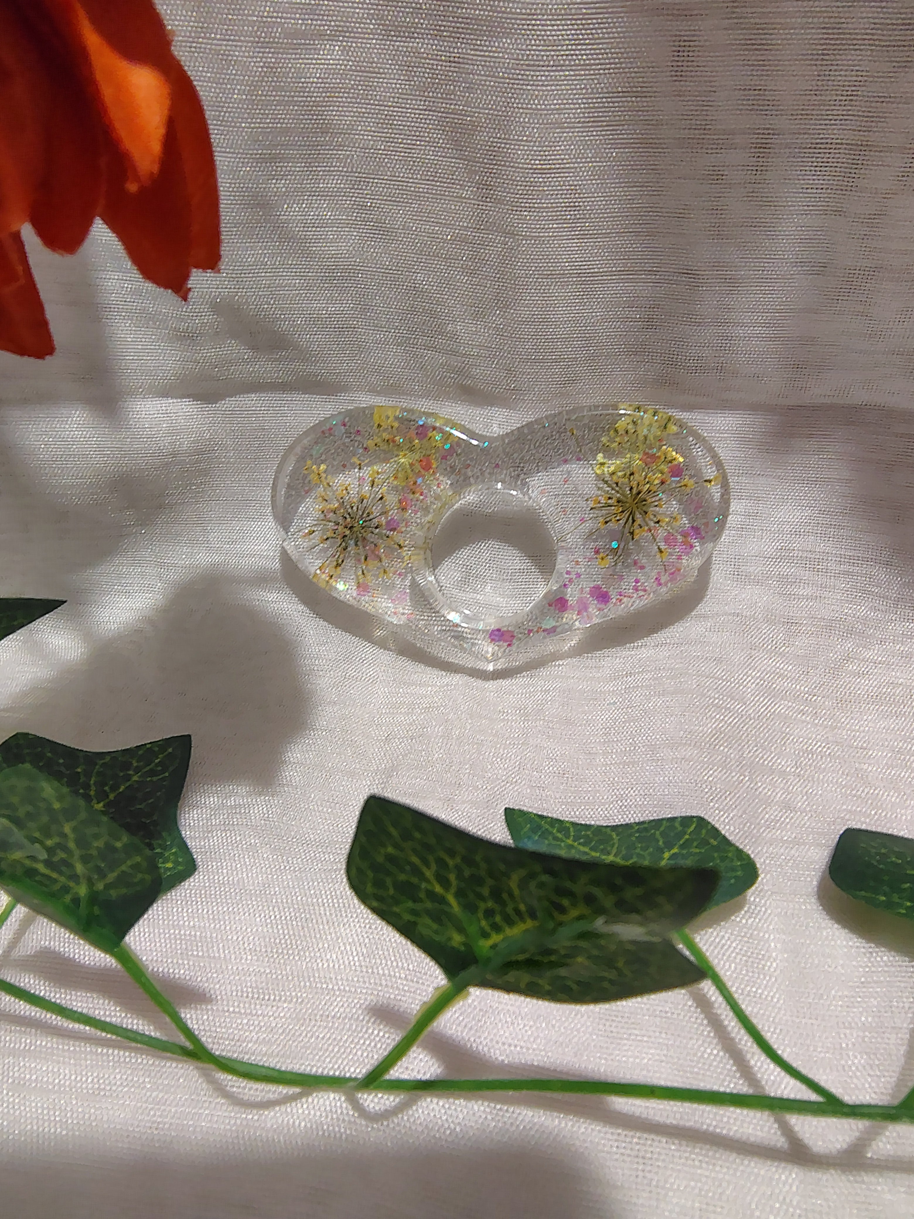 Bague de lecture en résine époxy fait main – Accessoire de lecture confortable et élégant