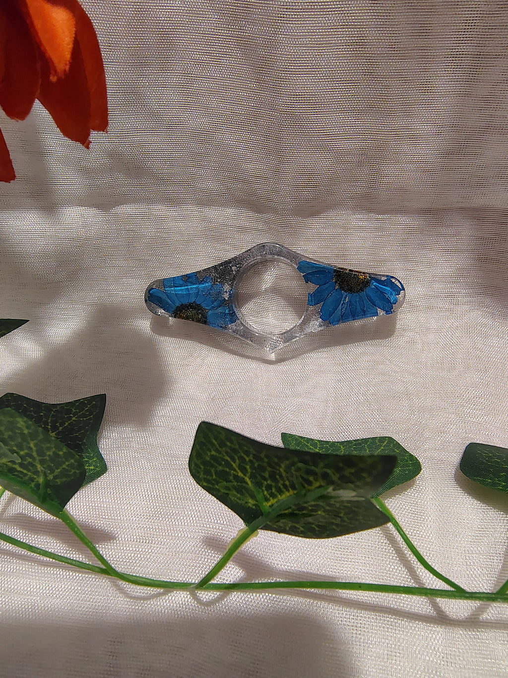 Bague de lecture en résine époxy fait main – Accessoire de lecture confortable et élégant