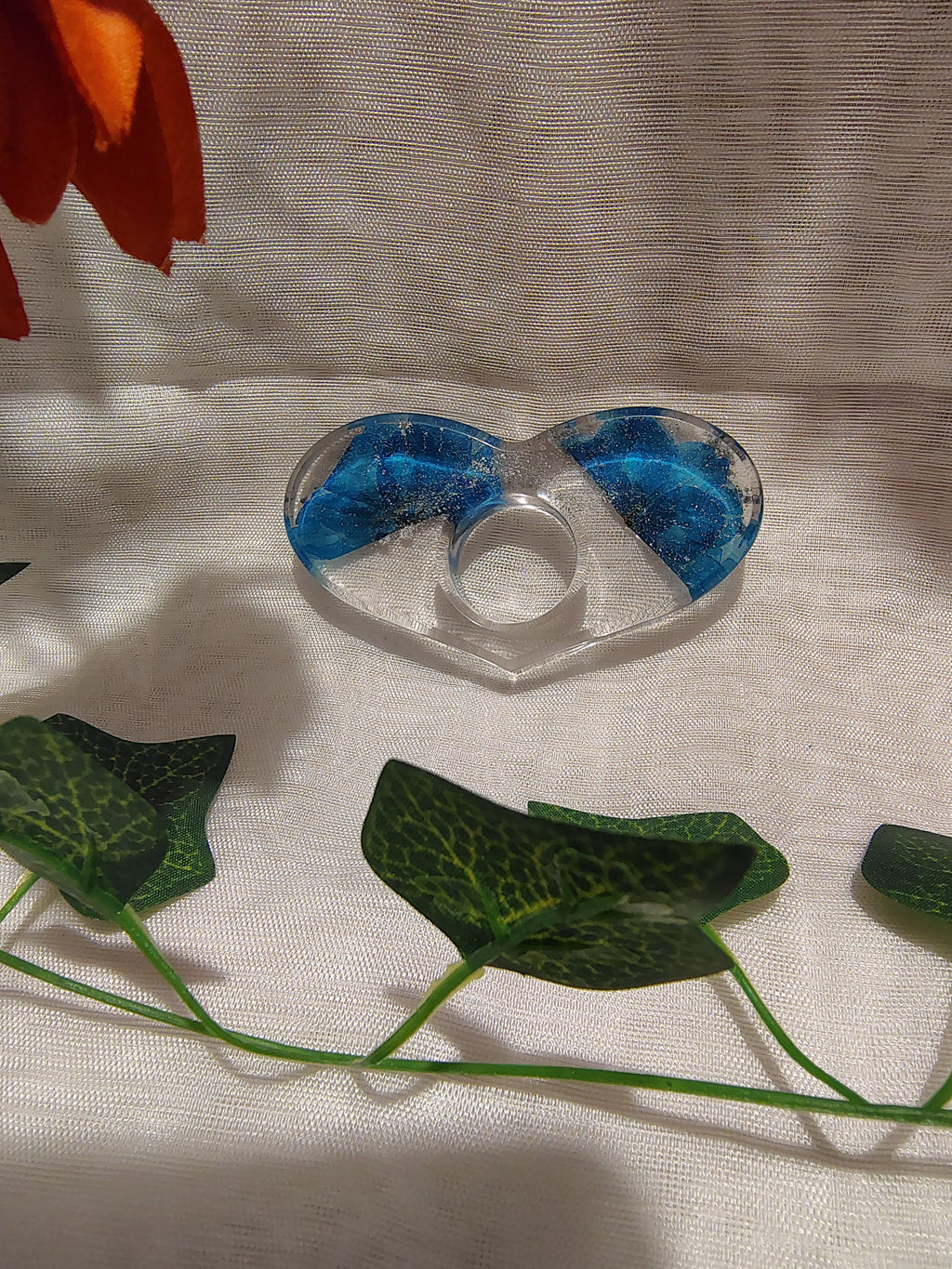 Bague de lecture en résine époxy fait main – Accessoire de lecture confortable et élégant