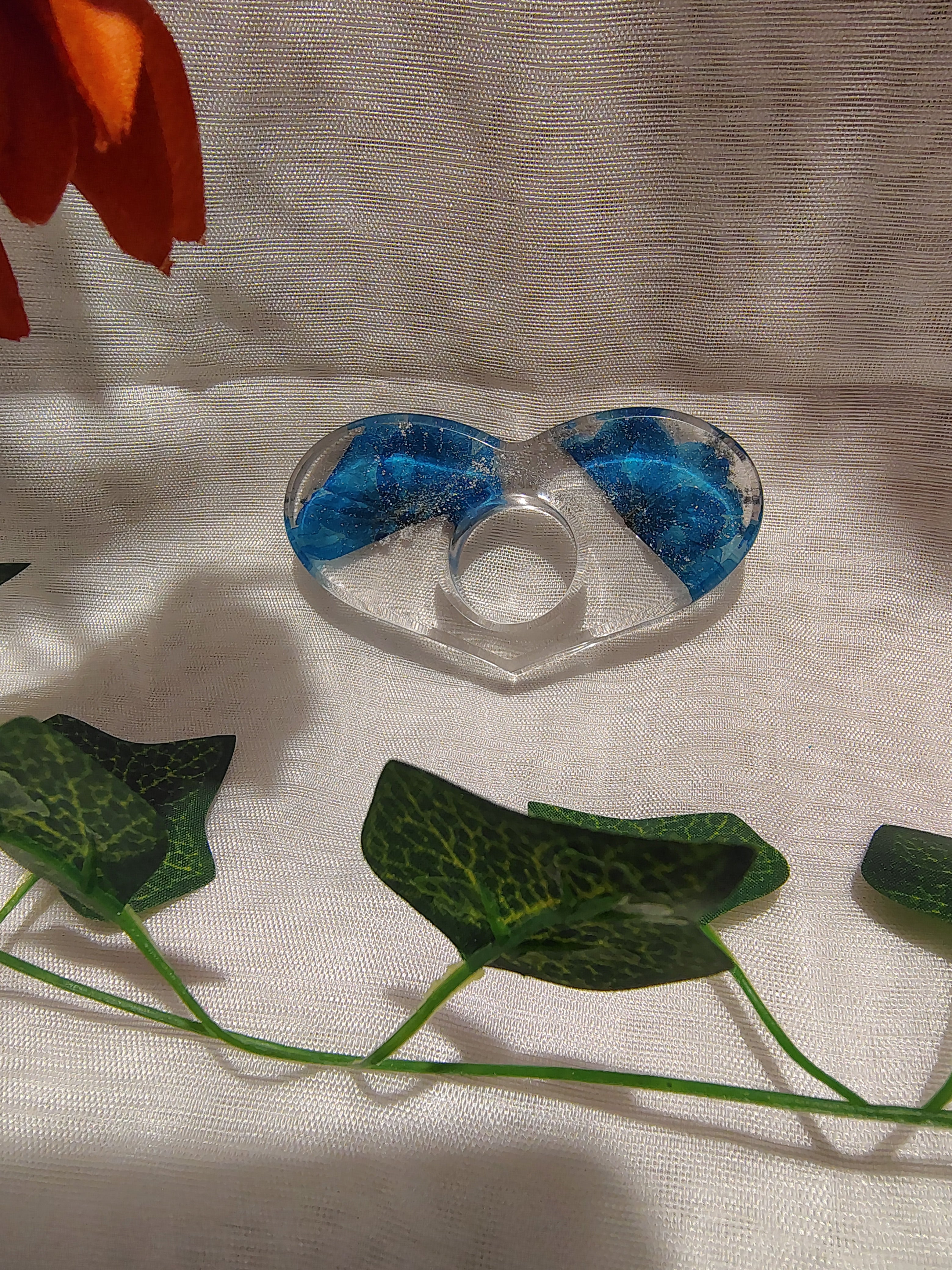 Bague de lecture en résine époxy fait main – Accessoire de lecture confortable et élégant