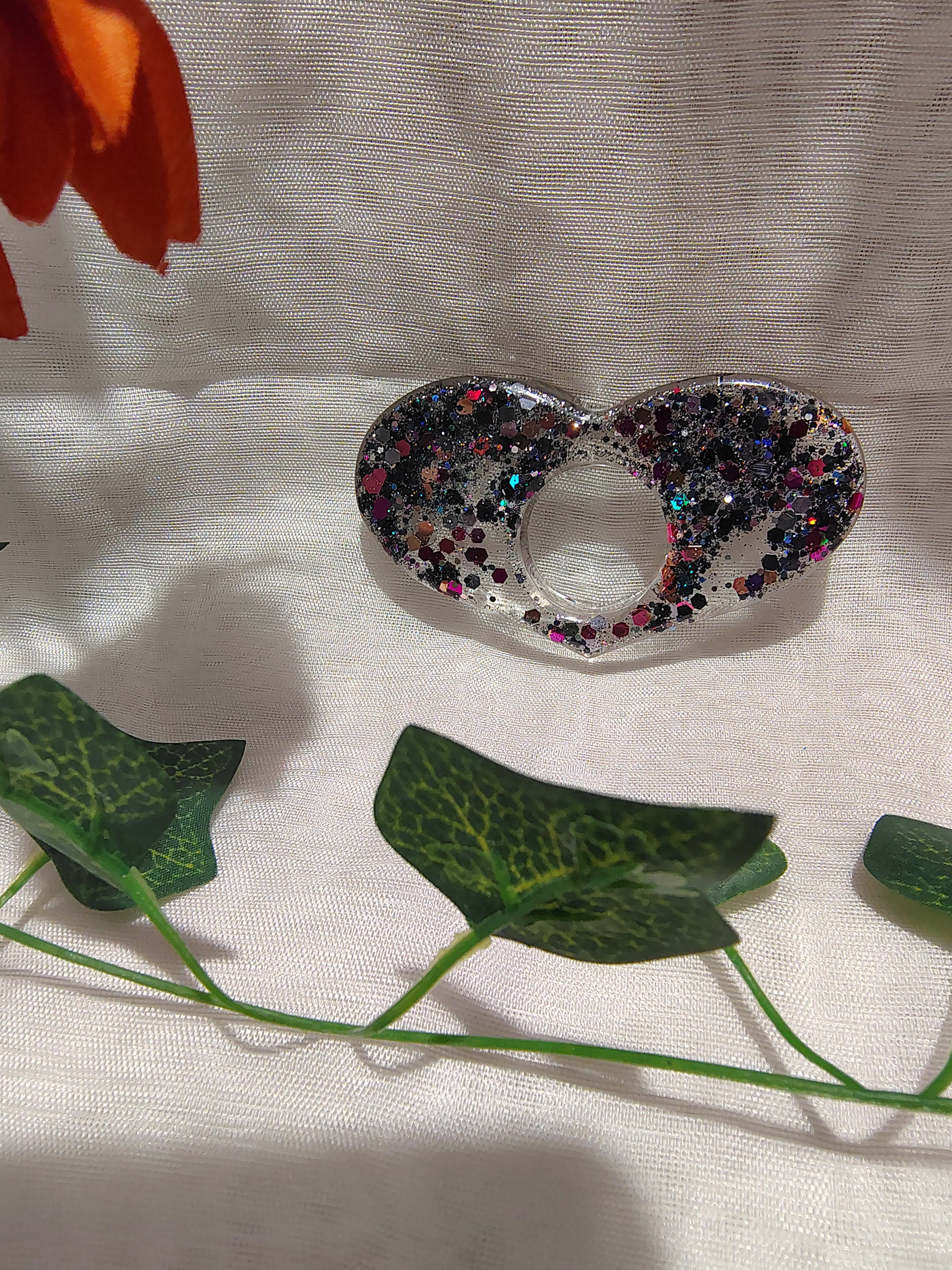 Bague de lecture en résine époxy fait main – Accessoire de lecture confortable et élégant