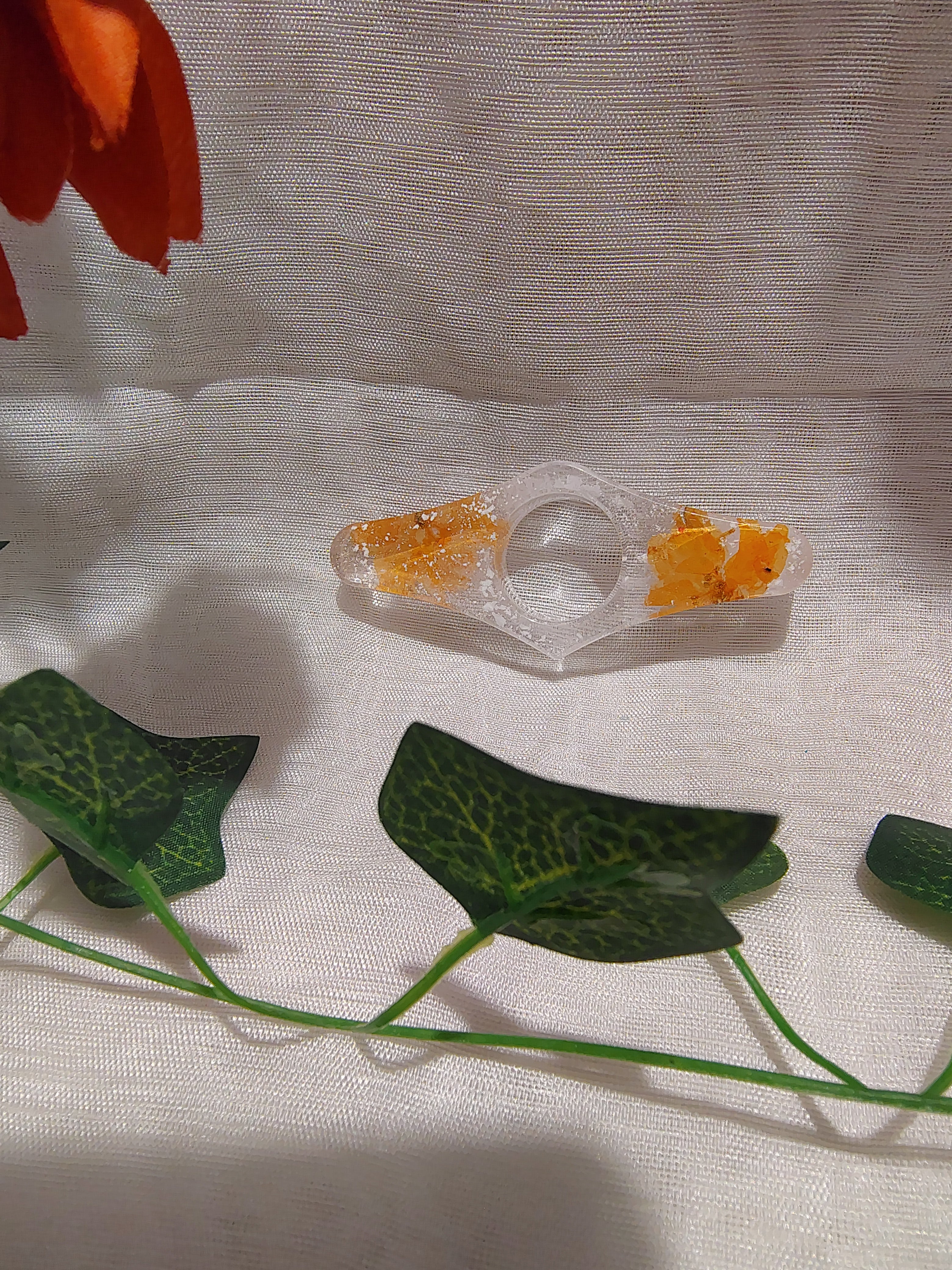 Bague de lecture en résine époxy fait main – Accessoire de lecture confortable et élégant