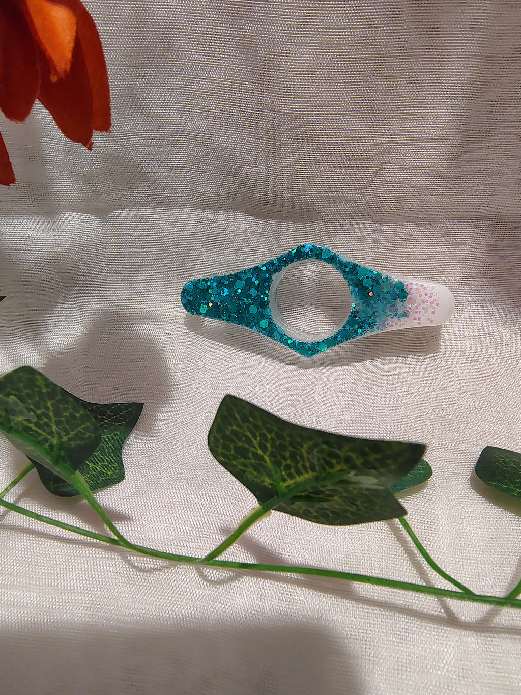 Bague de lecture en résine époxy fait main – Accessoire de lecture confortable et élégant