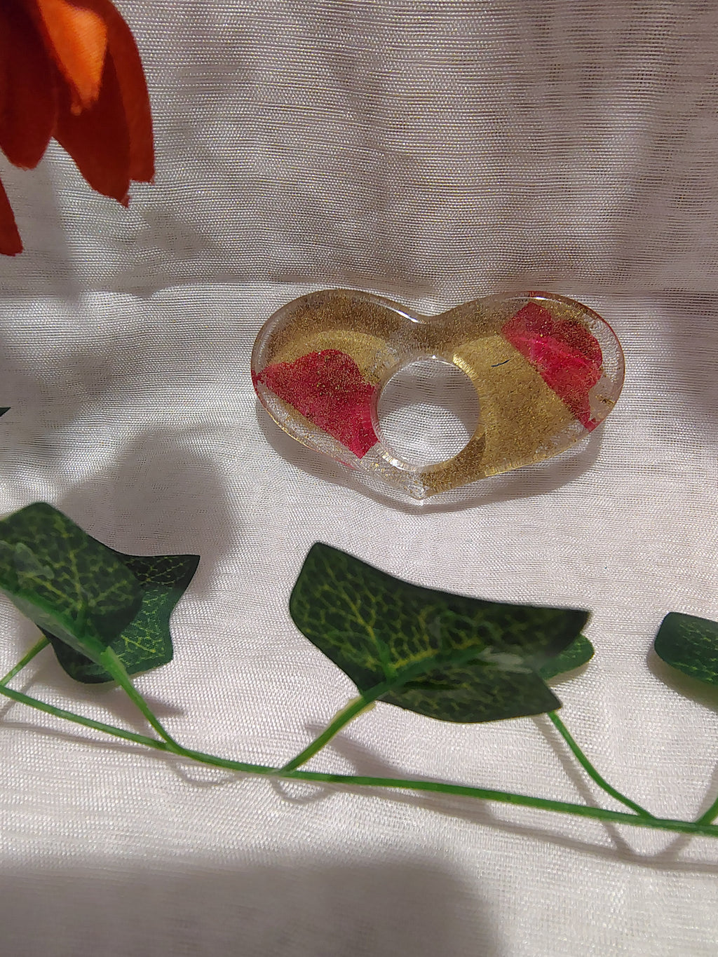 Bague de lecture en résine époxy fait main – Accessoire de lecture confortable et élégant