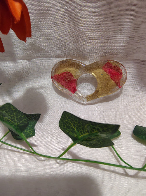 Bague de lecture en résine époxy fait main – Accessoire de lecture confortable et élégant