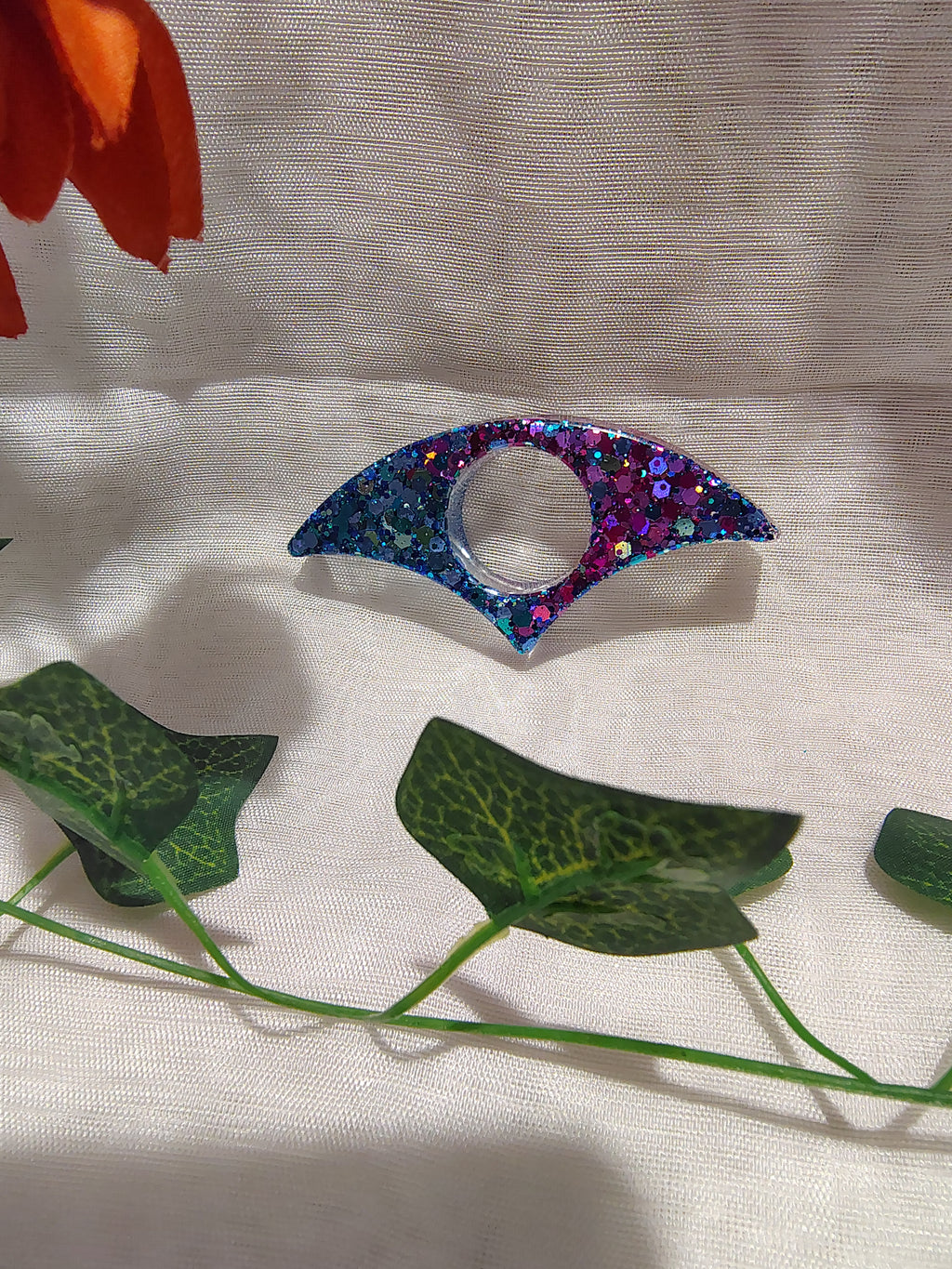 Bague de lecture en résine époxy fait main – Accessoire de lecture confortable et élégant