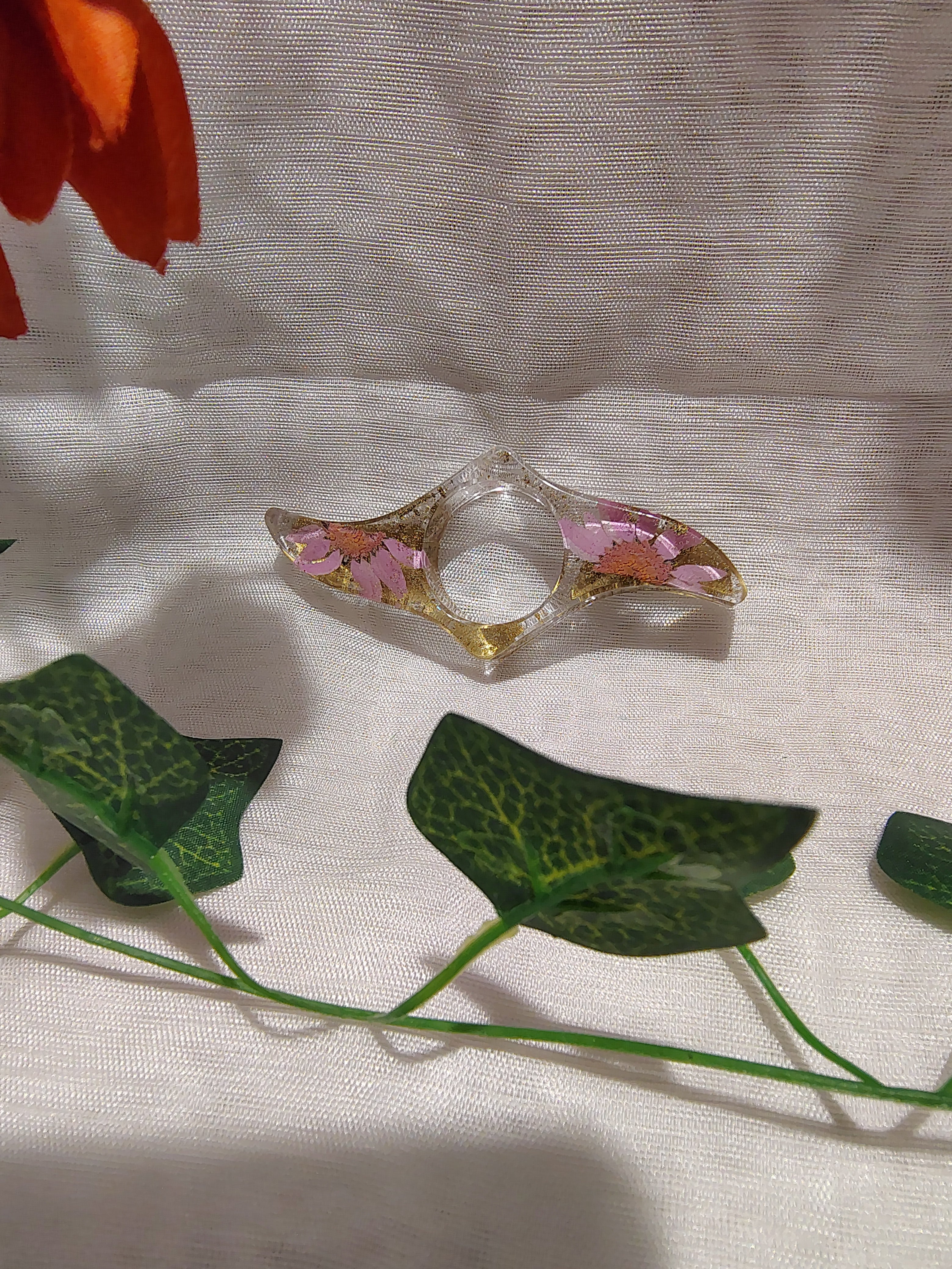 Bague de lecture en résine époxy fait main – Accessoire de lecture confortable et élégant