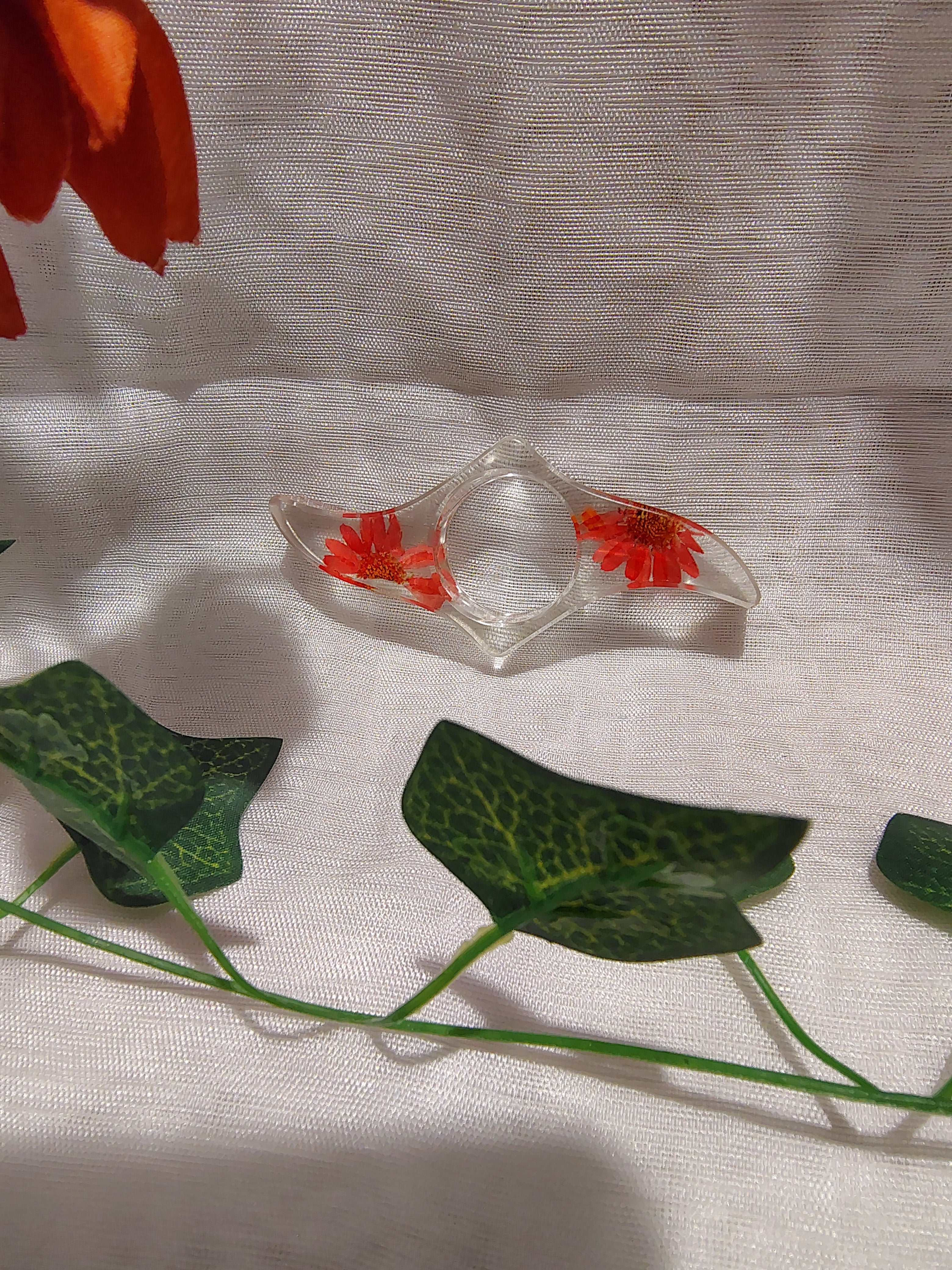 Bague de lecture en résine époxy fait main – Accessoire de lecture confortable et élégant