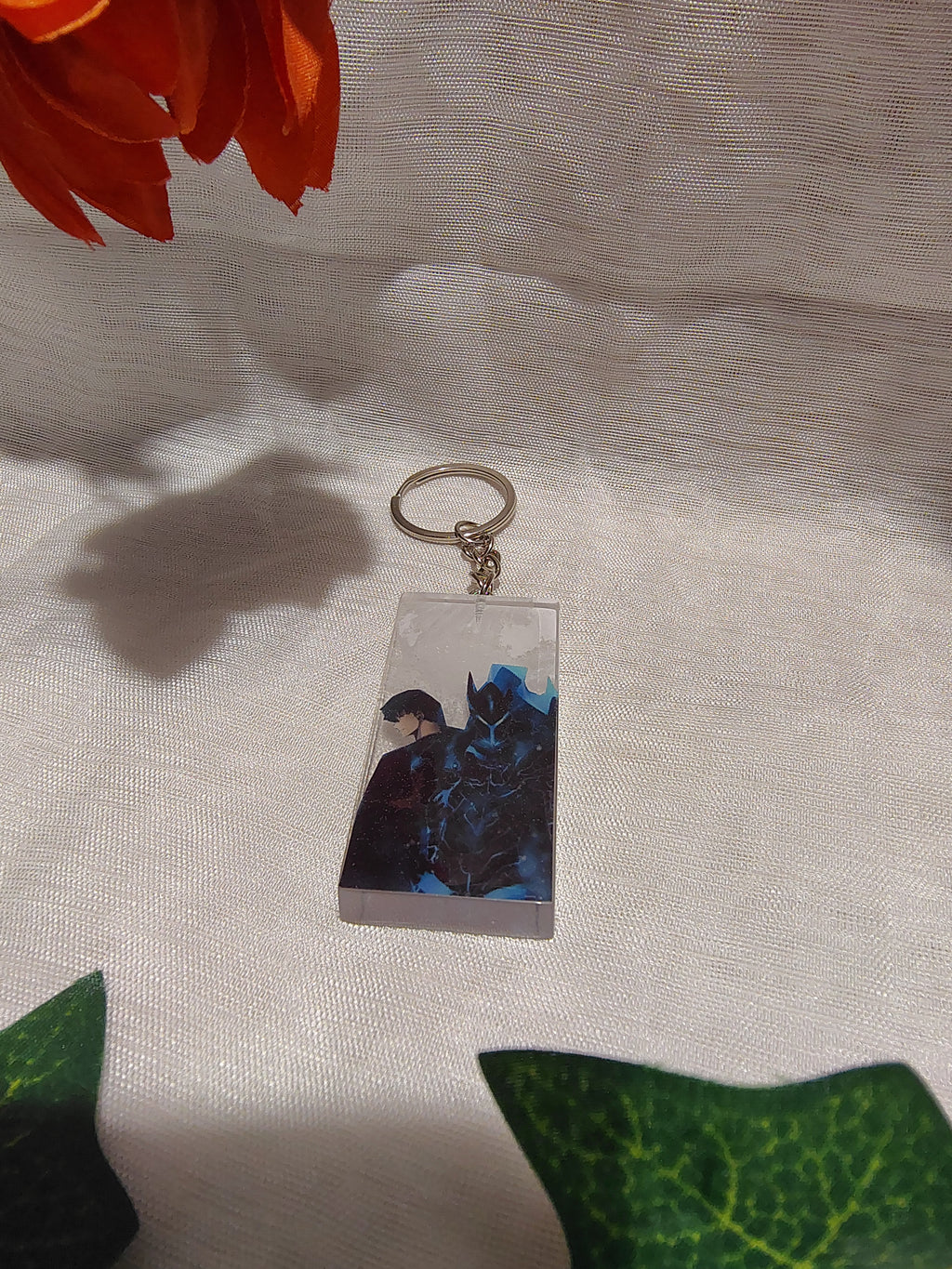 Porte-clés Manga / Anime en résine époxy fait main – Accessoire geek artisanal