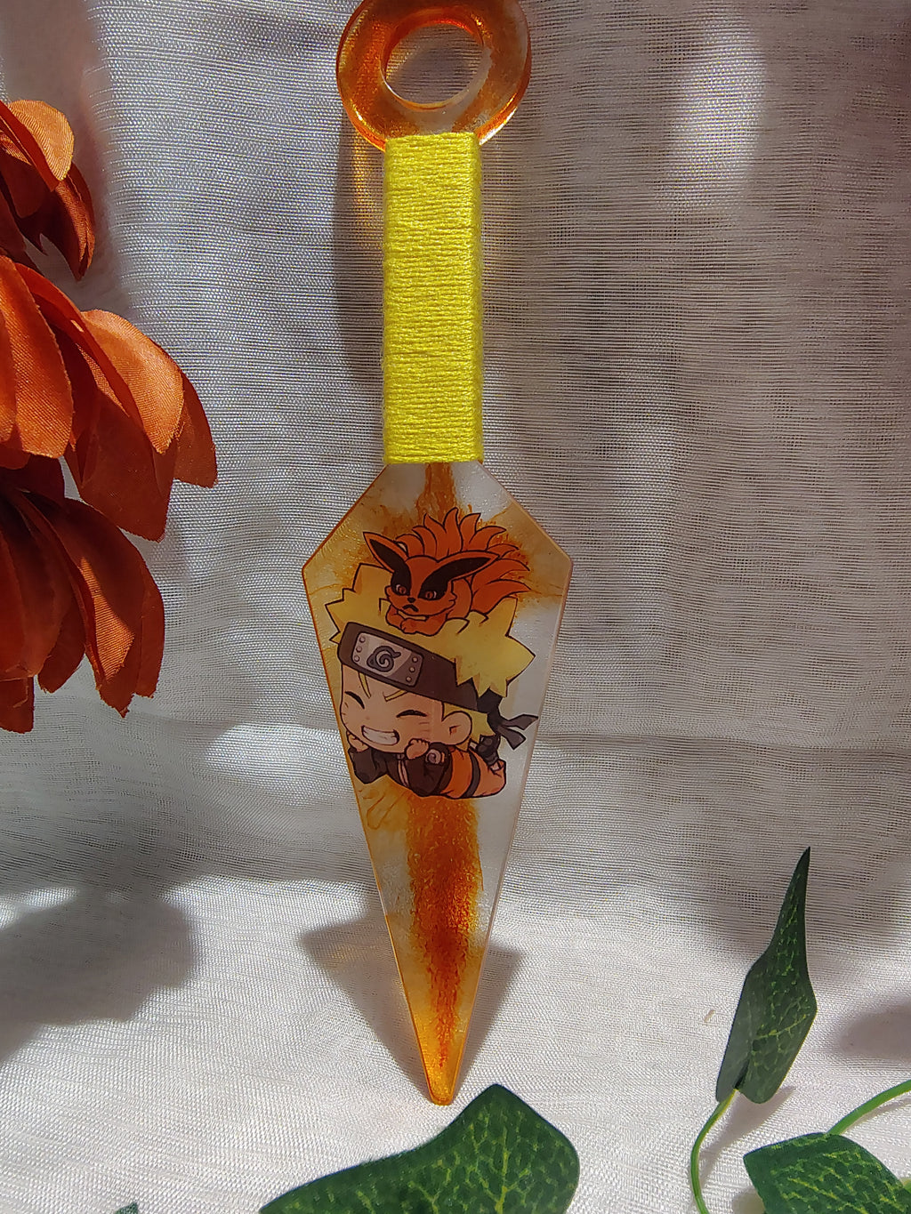 Kunai Manga en Résine Époxy Fait Main – Objet de Décoration Geek & Anime