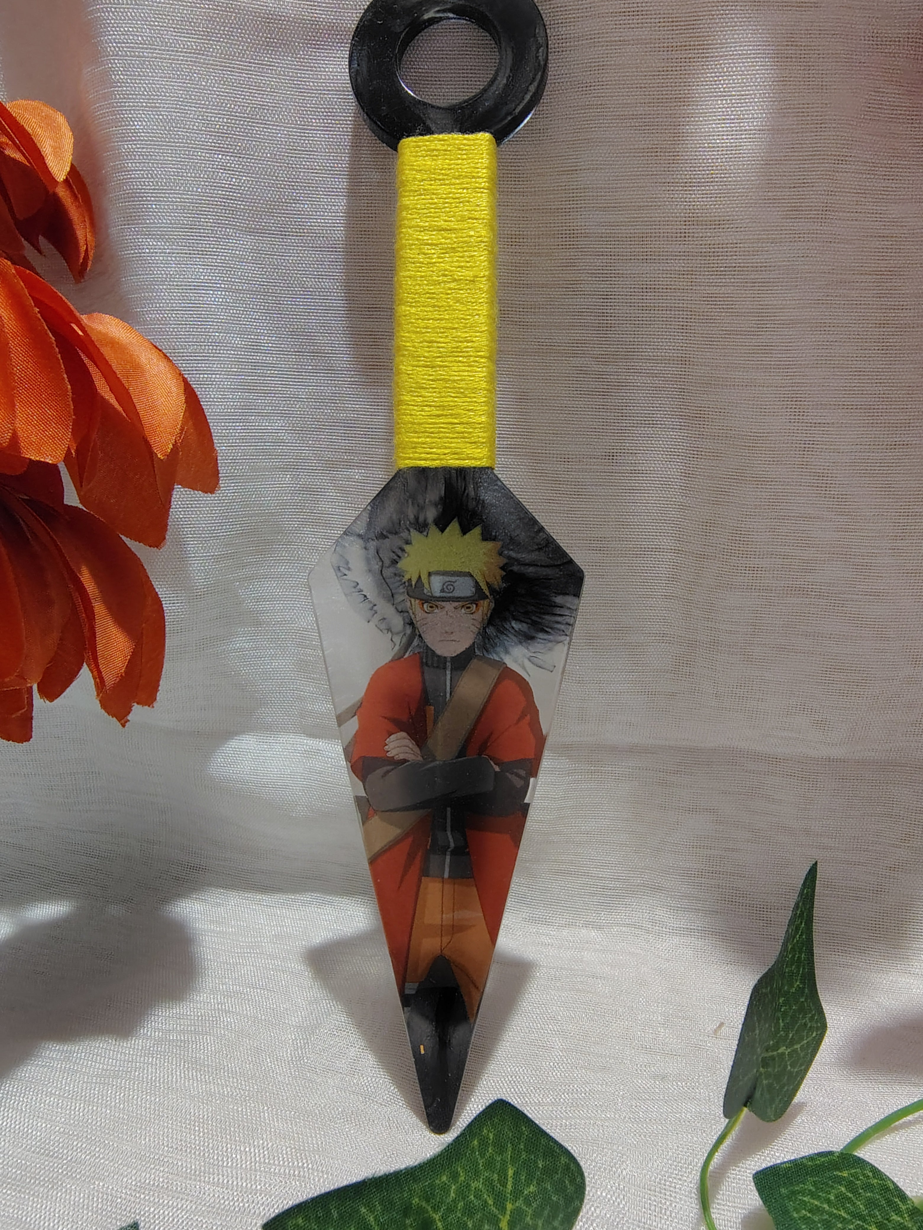 Kunai Manga en Résine Époxy Fait Main – Objet de Décoration Geek & Anime