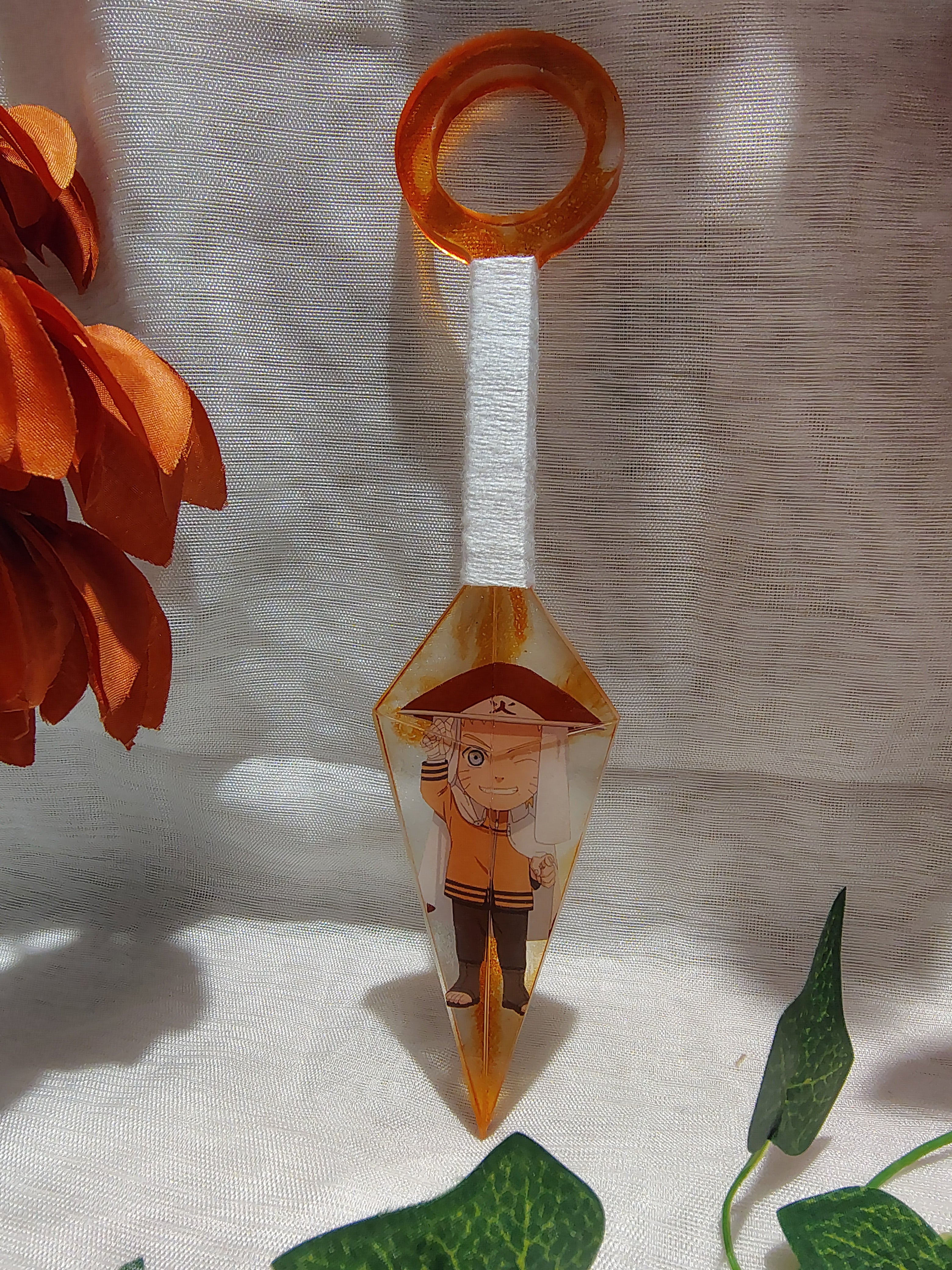 Kunai Manga en Résine Époxy Fait Main – Objet de Décoration Geek & Anime