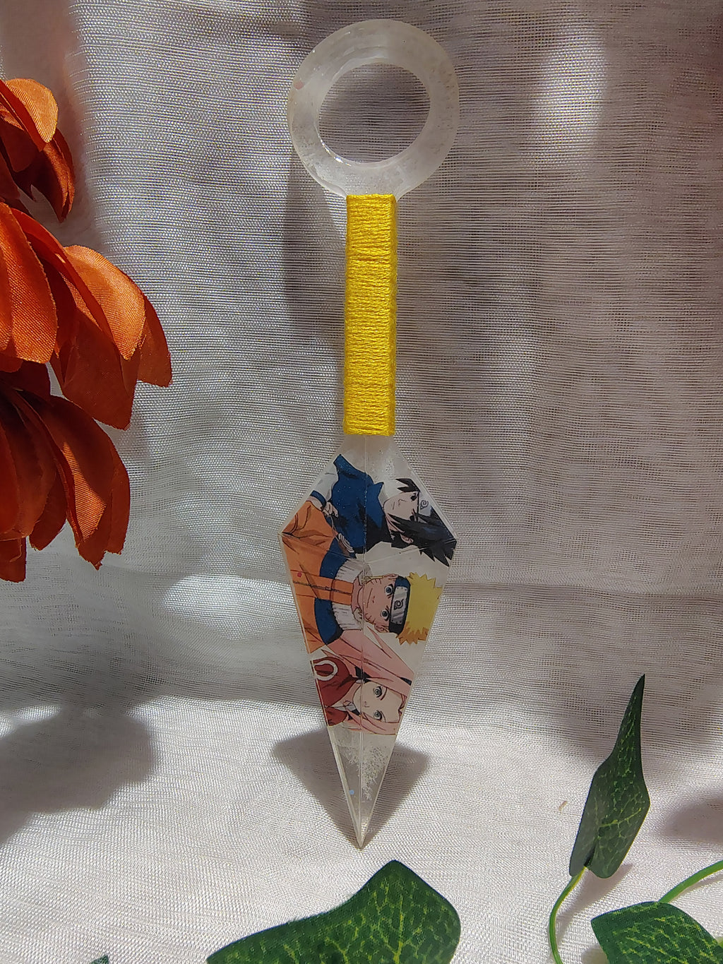 Kunai Manga en Résine Époxy Fait Main – Objet de Décoration Geek & Anime