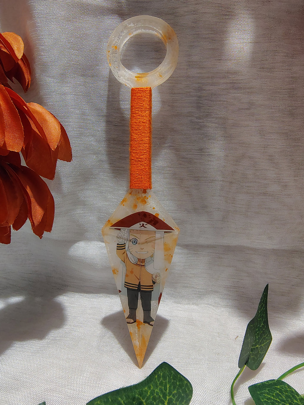 Kunai Manga en Résine Époxy Fait Main – Objet de Décoration Geek & Anime