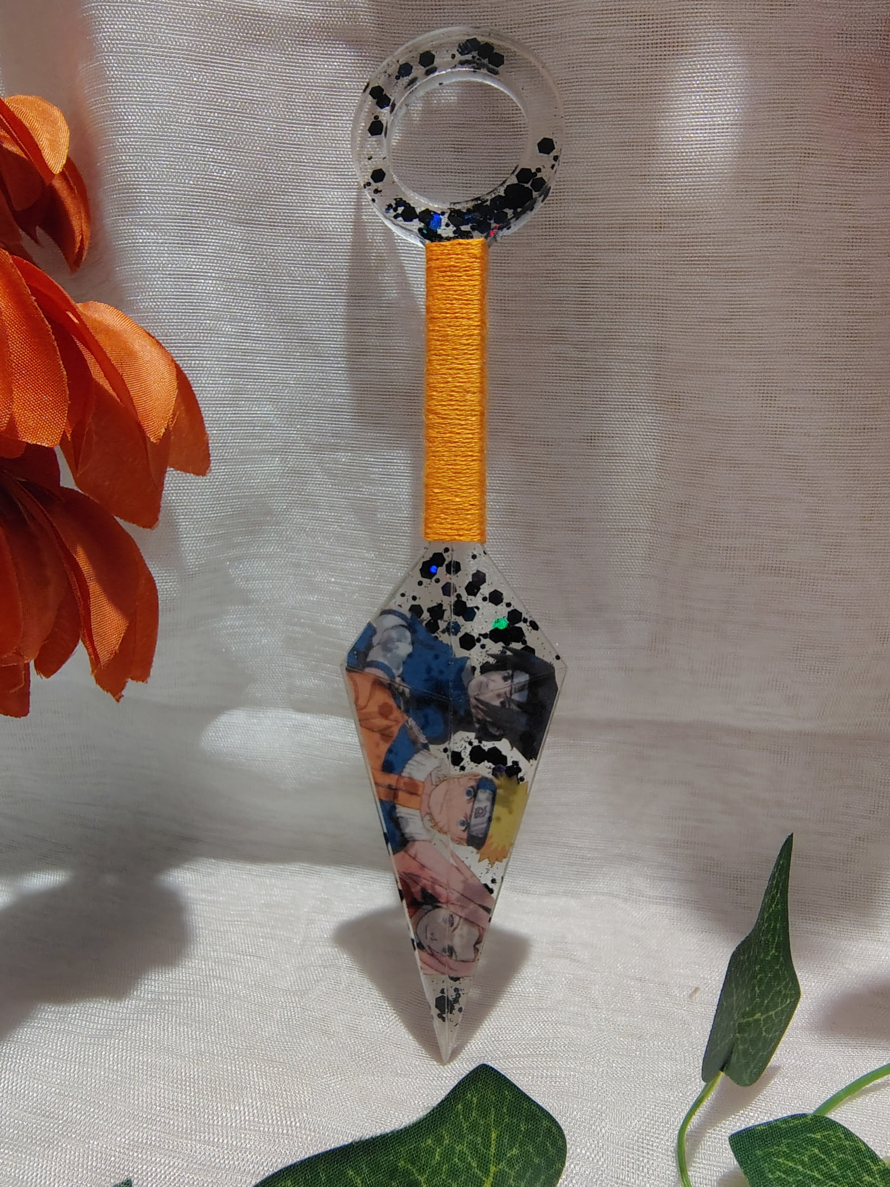 Kunai Manga en Résine Époxy Fait Main – Objet de Décoration Geek & Anime