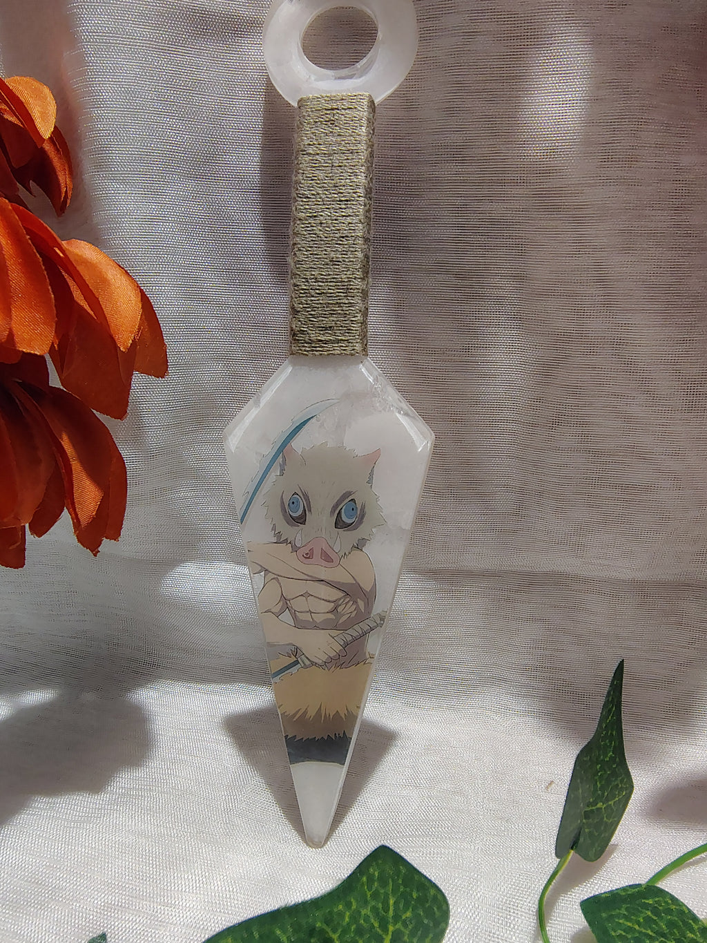 Kunai Manga en Résine Époxy Fait Main – Objet de Décoration Geek & Anime