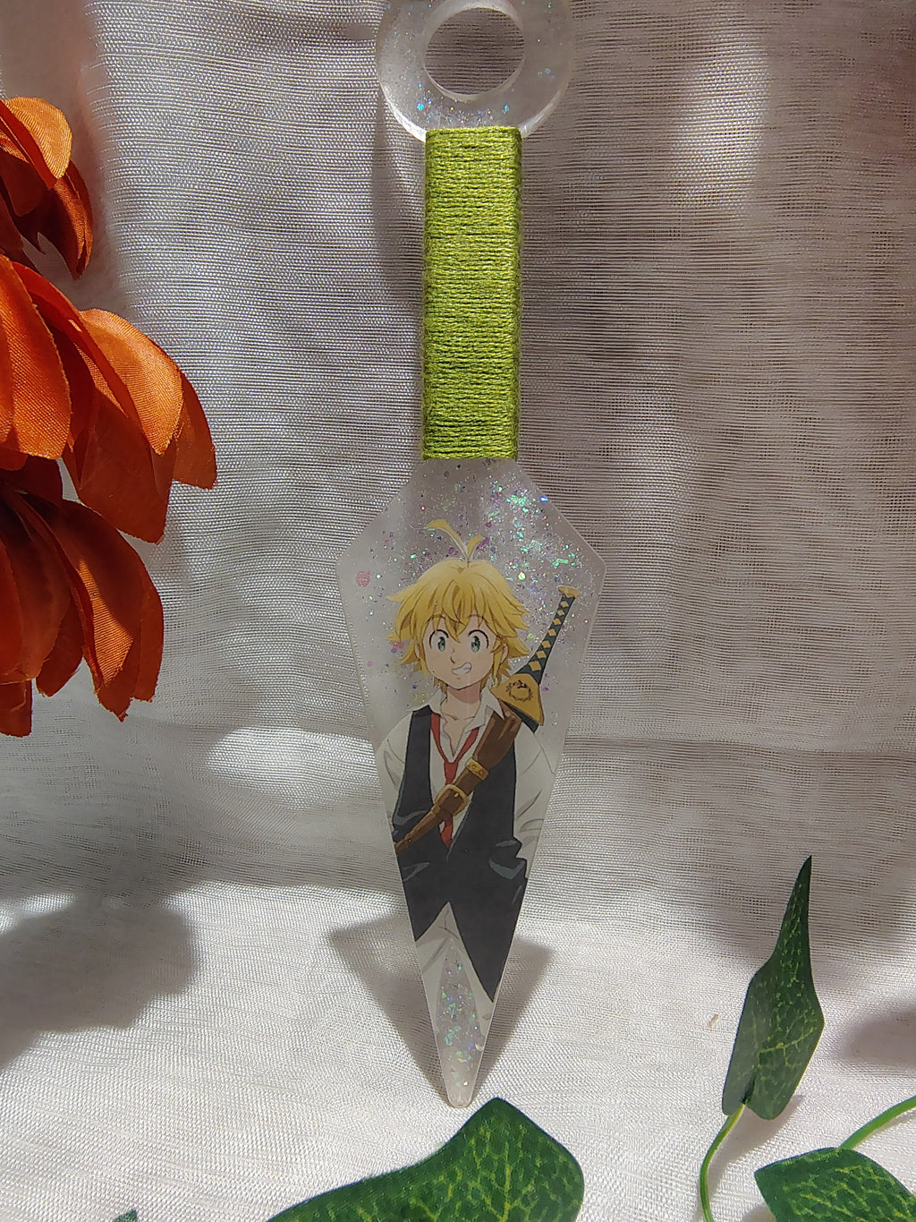 Kunai Manga en Résine Époxy Fait Main – Objet de Décoration Geek & Anime