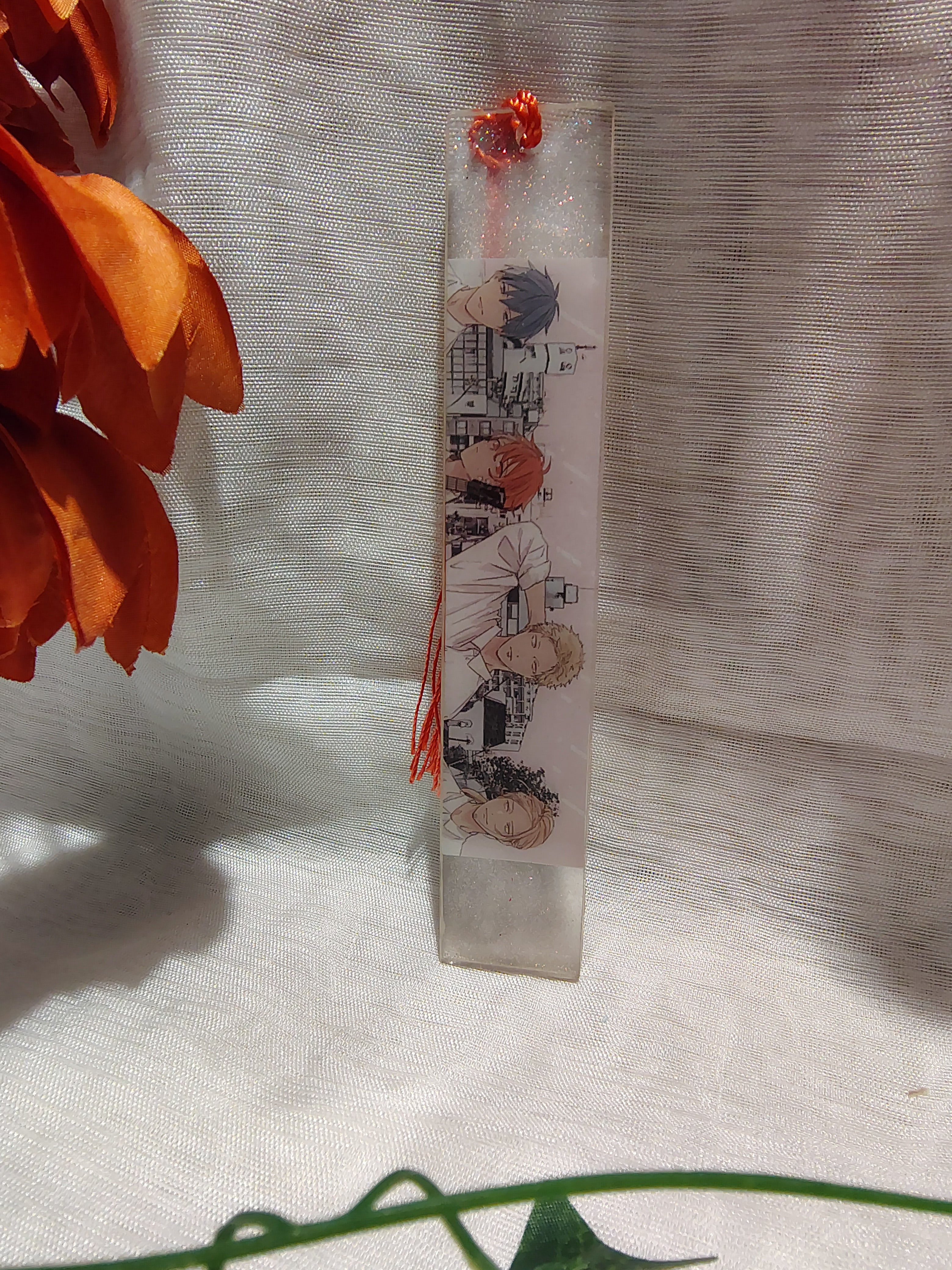 Marque-pages Manga / Anime en Résine Époxy Fait Main – Accessoire de Lecture Geek