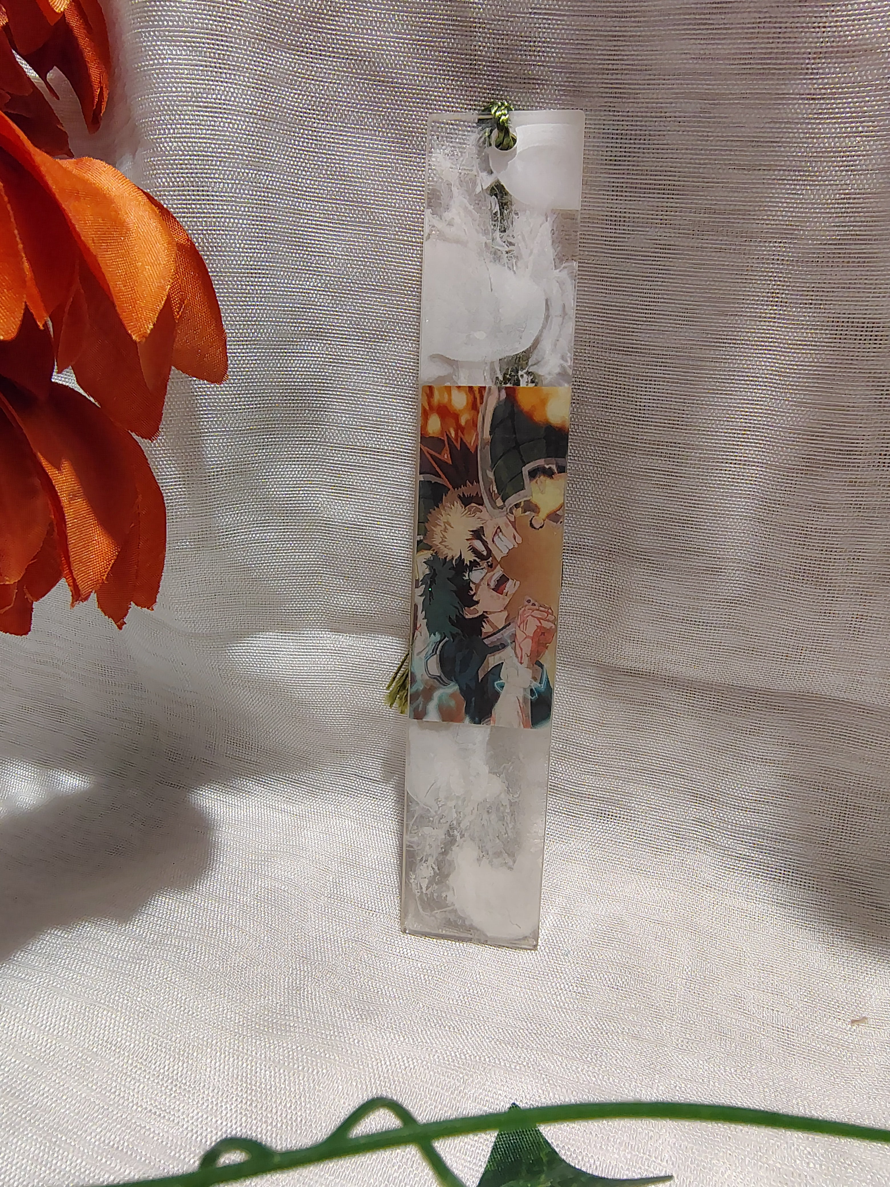 Marque-pages Manga / Anime en Résine Époxy Fait Main – Accessoire de Lecture Geek