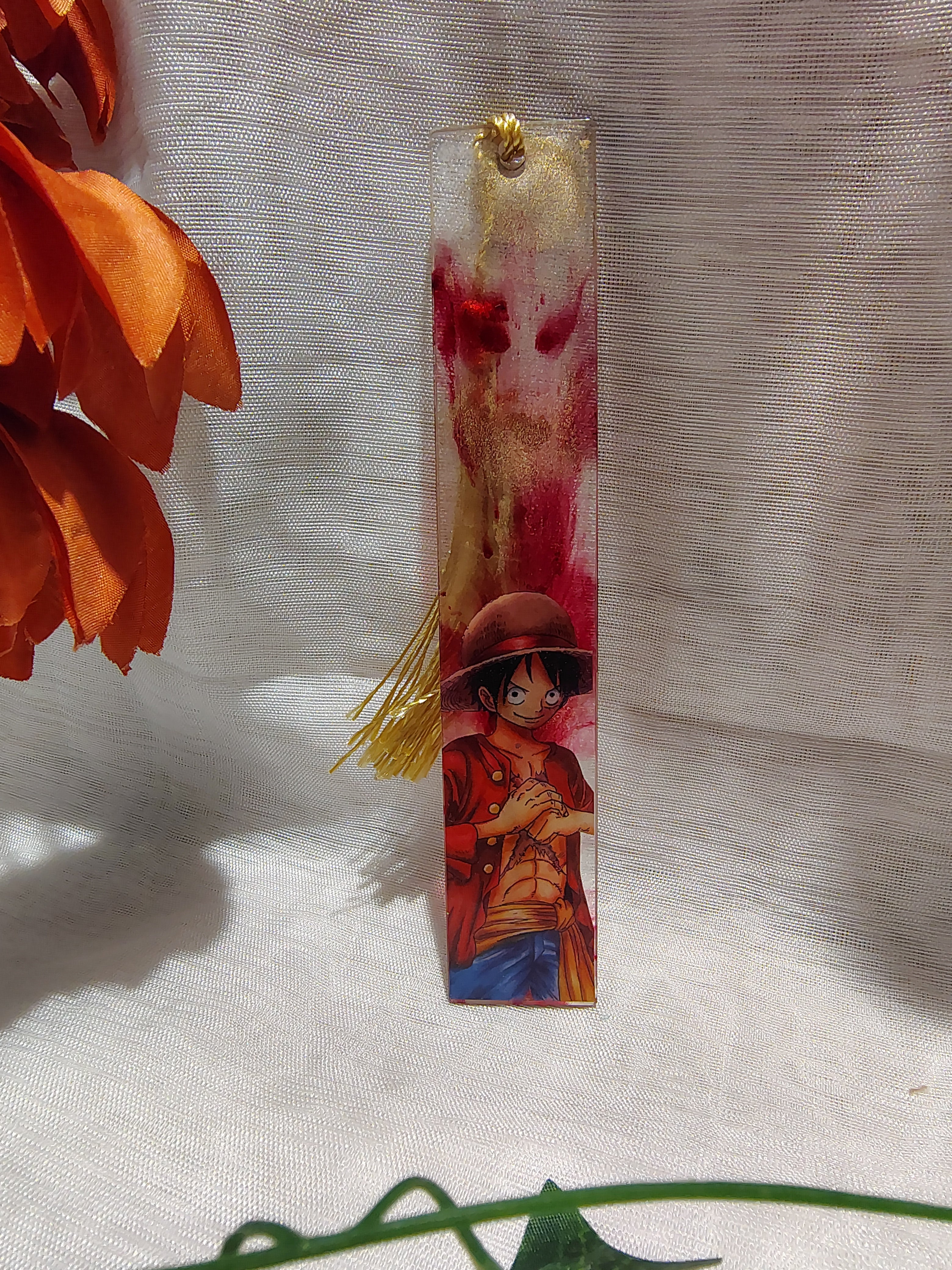 Marque-pages Manga / Anime en Résine Époxy Fait Main – Accessoire de Lecture Geek