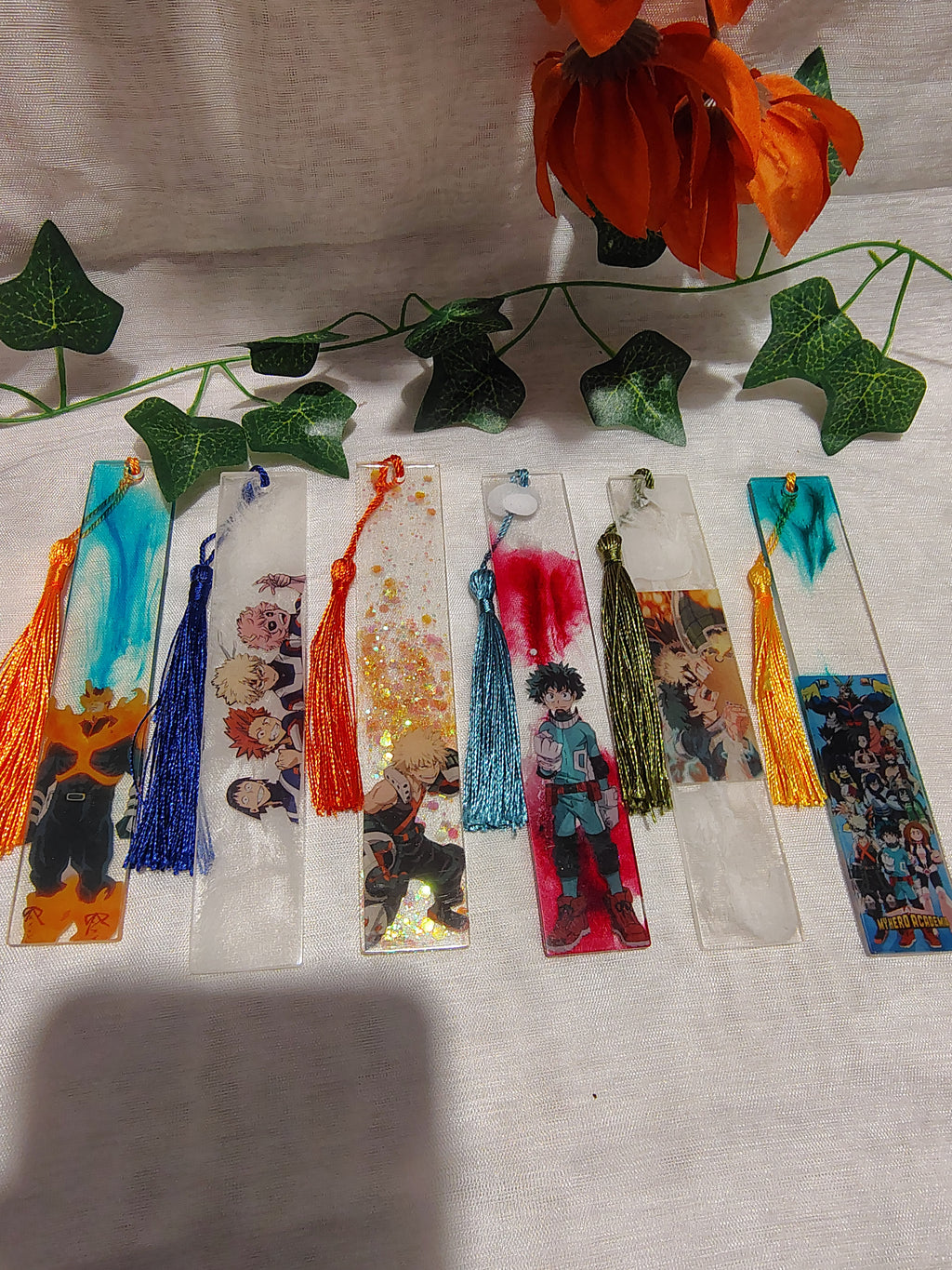 Marque-pages Manga / Anime en Résine Époxy Fait Main – Accessoire de Lecture Geek