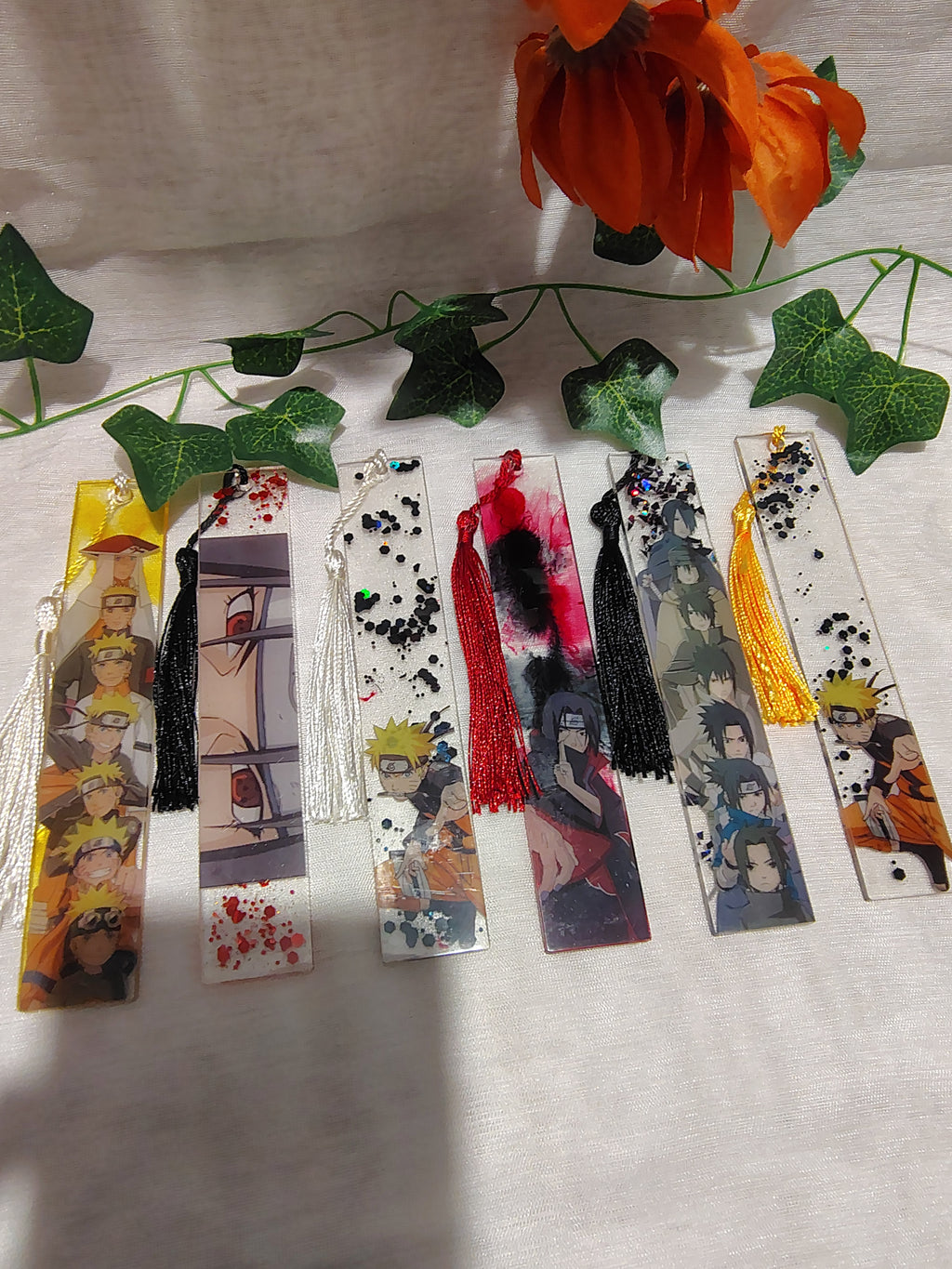 Marque-pages Manga / Anime en Résine Époxy Fait Main – Accessoire de Lecture Geek