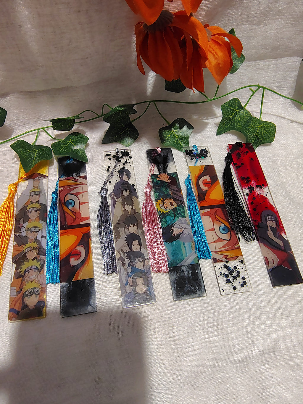 Marque-pages Manga / Anime en Résine Époxy Fait Main – Accessoire de Lecture Geek