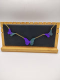 Collier Papillon en résine époxy fait main – Bijou féerique artisanal
