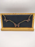 Collier Papillon en résine époxy fait main – Bijou féerique artisanal