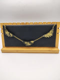 Collier Feuille en résine époxy fait main – Bijou nature artisanal