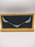 Collier Feuille en résine époxy fait main – Bijou nature artisanal