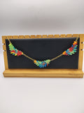 Collier Feuille en résine époxy fait main – Bijou nature artisanal